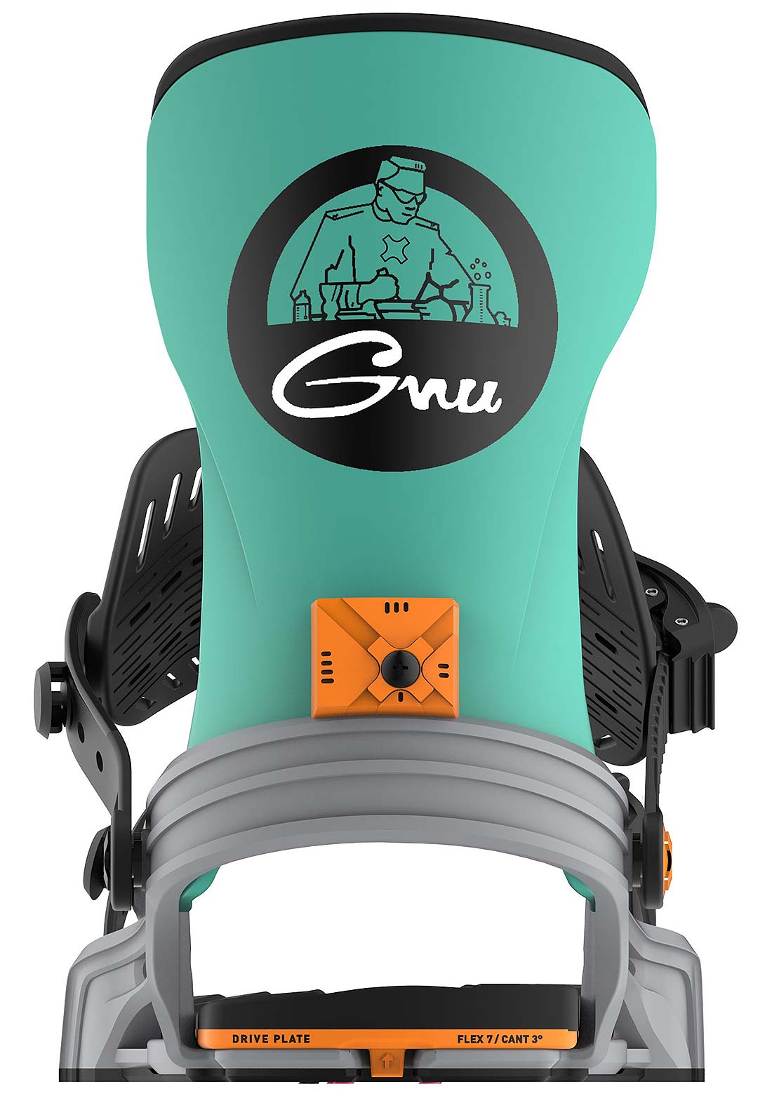 Bent Metal Unisex Axtion Snowboard Bindings Grey Green