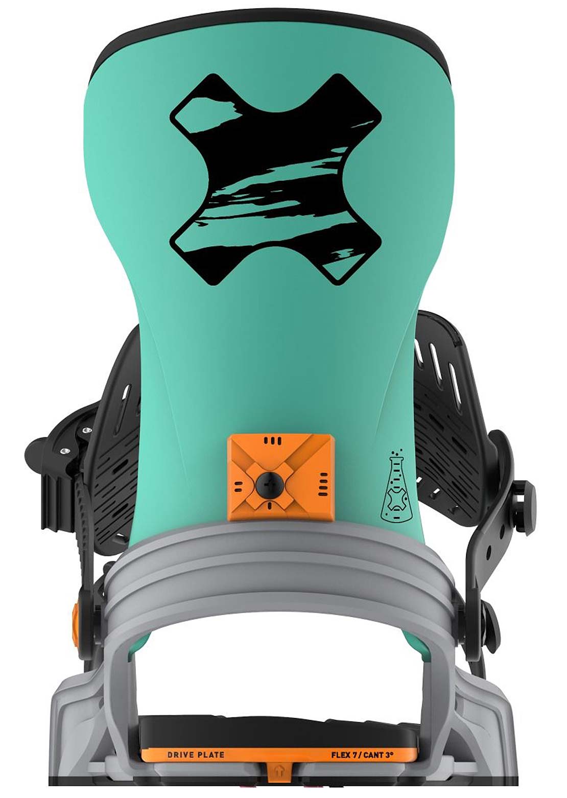Bent Metal Unisex Axtion Snowboard Bindings Grey Green