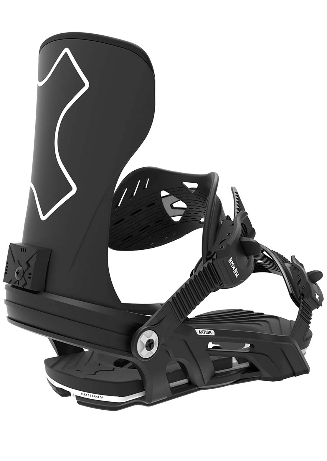 Bent Metal Unisex Axtion Snowboard Bindings Black