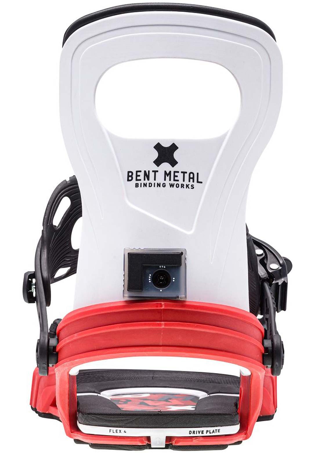 Bent Metal Unisex Bolt Snowboard Bindings White/Red