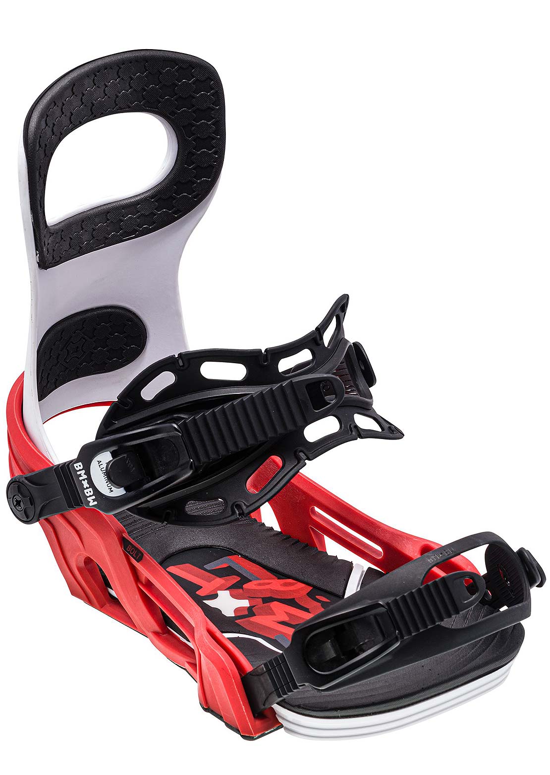 Bent Metal Unisex Bolt Snowboard Bindings White/Red