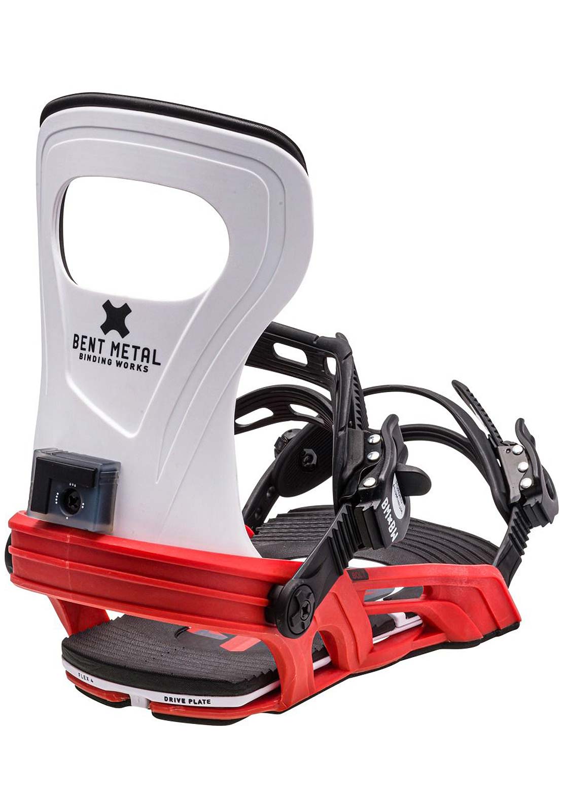 Bent Metal Unisex Bolt Snowboard Bindings White/Red