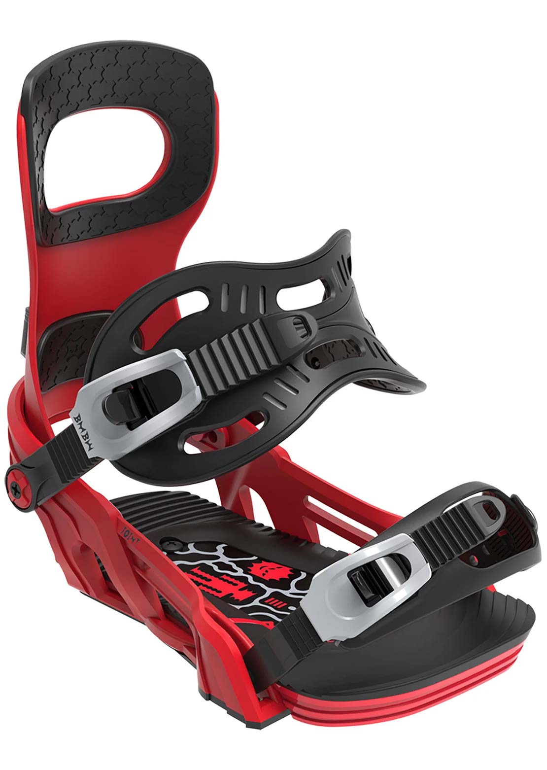 Bent Metal Unisex Joint Snowboard Bindings Red