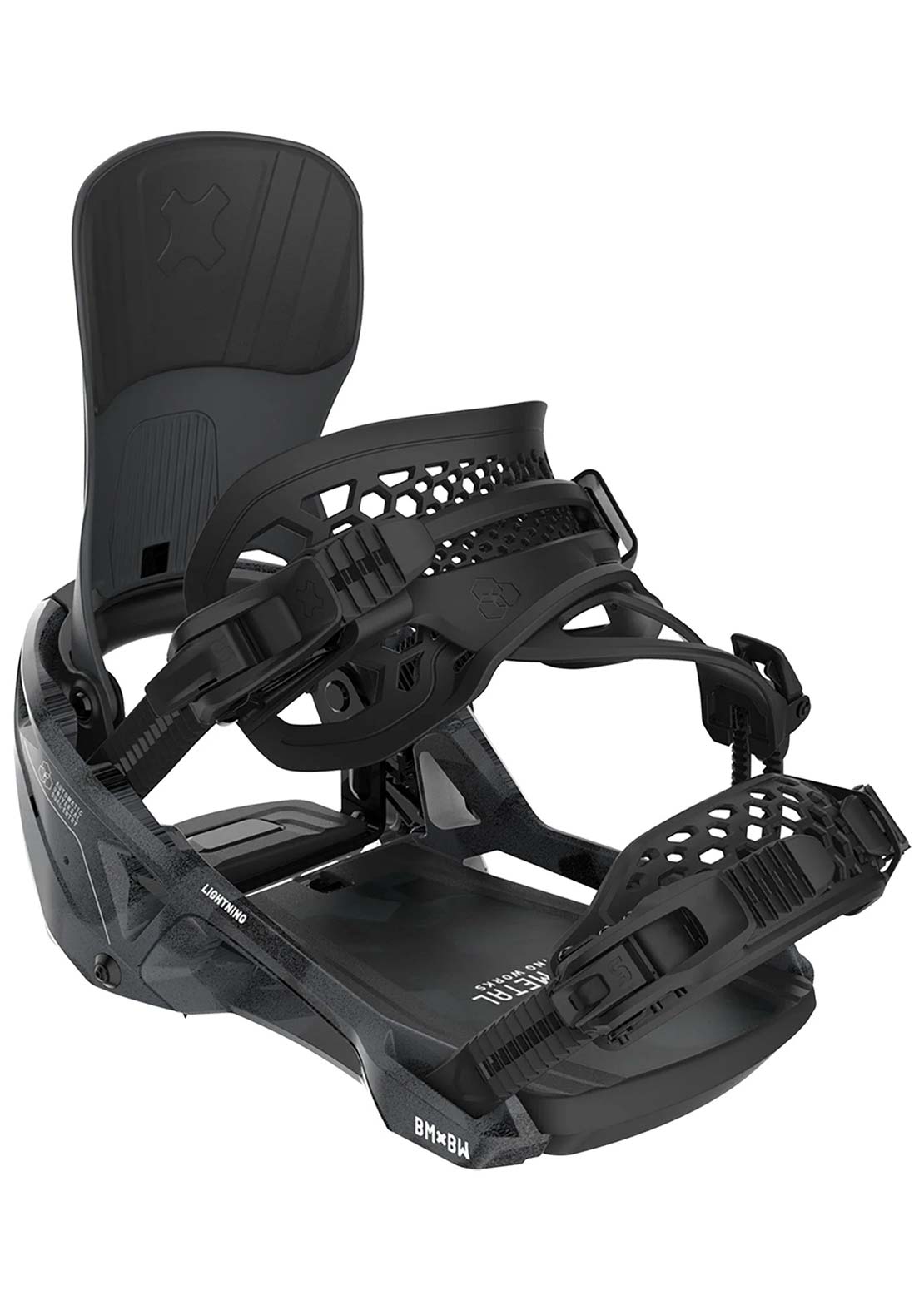 Bent Metal Unisex Lightning Supermatic Snowboard Bindings Black