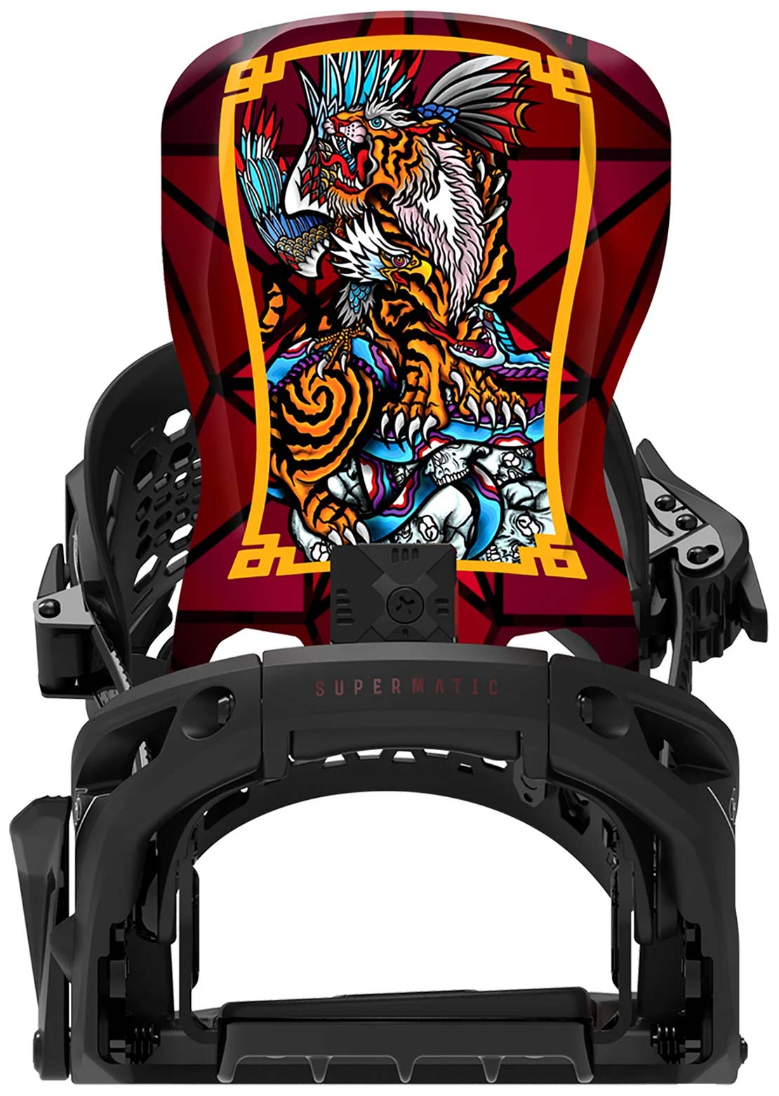 Bent Metal Unisex Lightning Supermatic Snowboard Bindings Black/Red