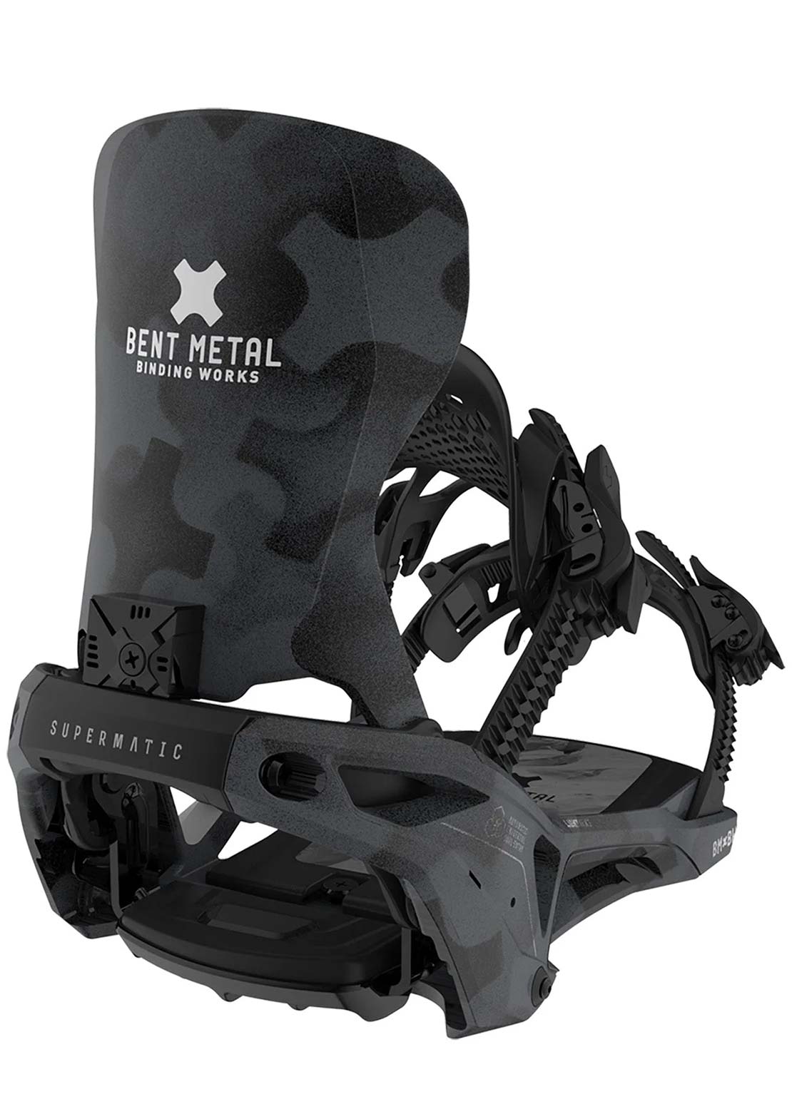 Bent Metal Unisex Lightning Supermatic Snowboard Bindings Black
