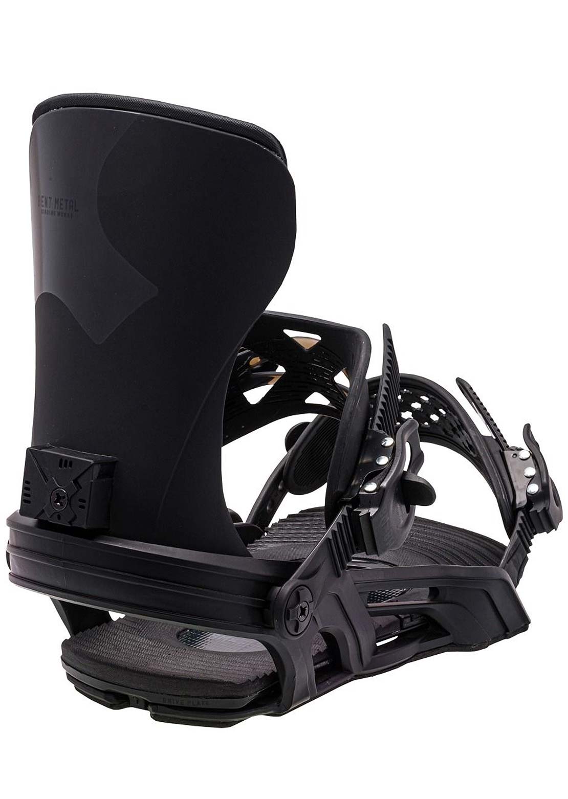 Bent Metal Unisex Stylist Snowboard Bindings Black