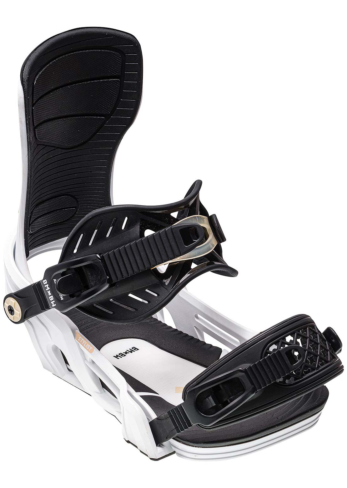 Bent Metal Unisex Stylist Snowboard Bindings White