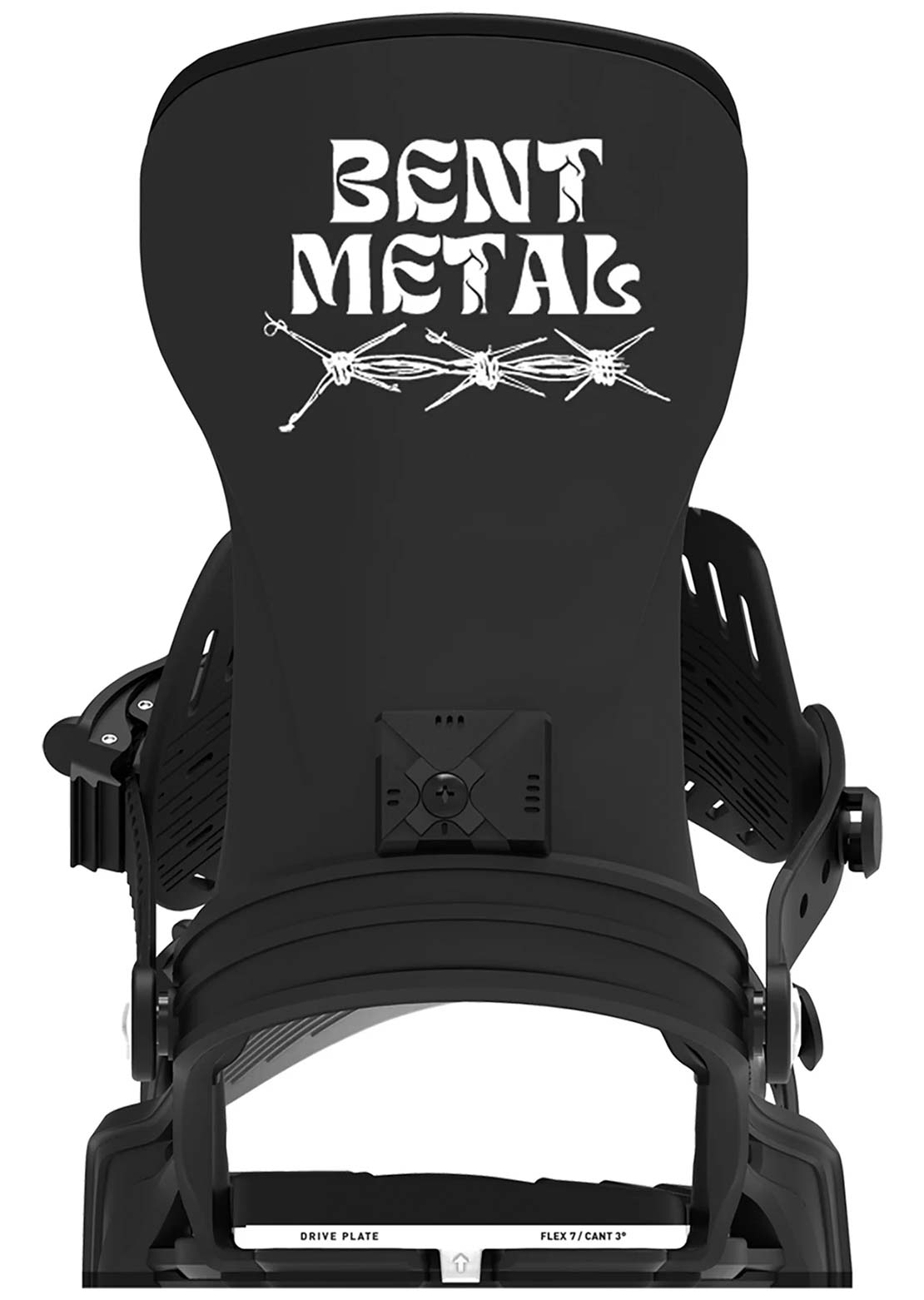 Bent Metal Unisex Stylist Snowboard Bindings Black