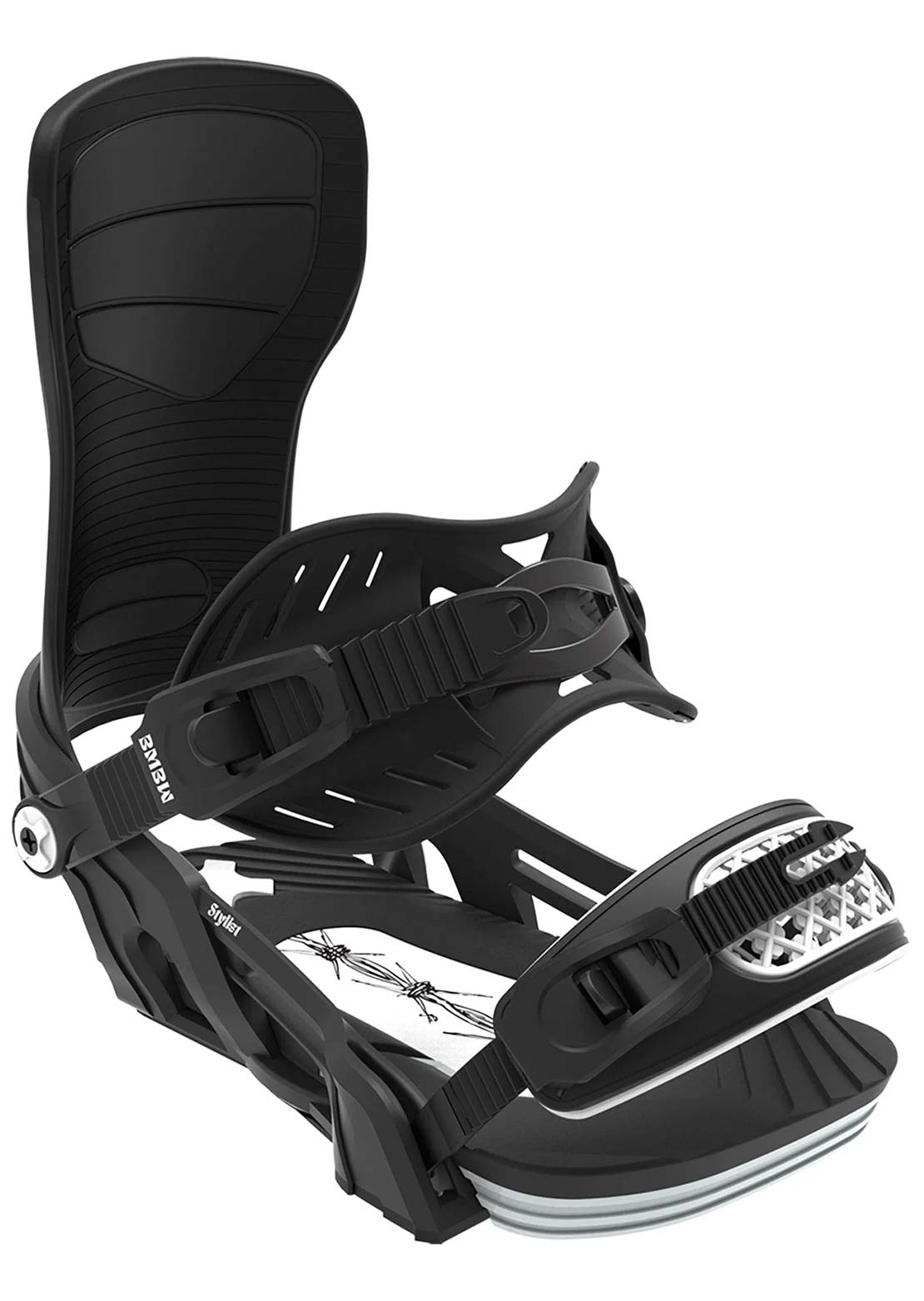 Bent Metal Unisex Stylist Snowboard Bindings Black