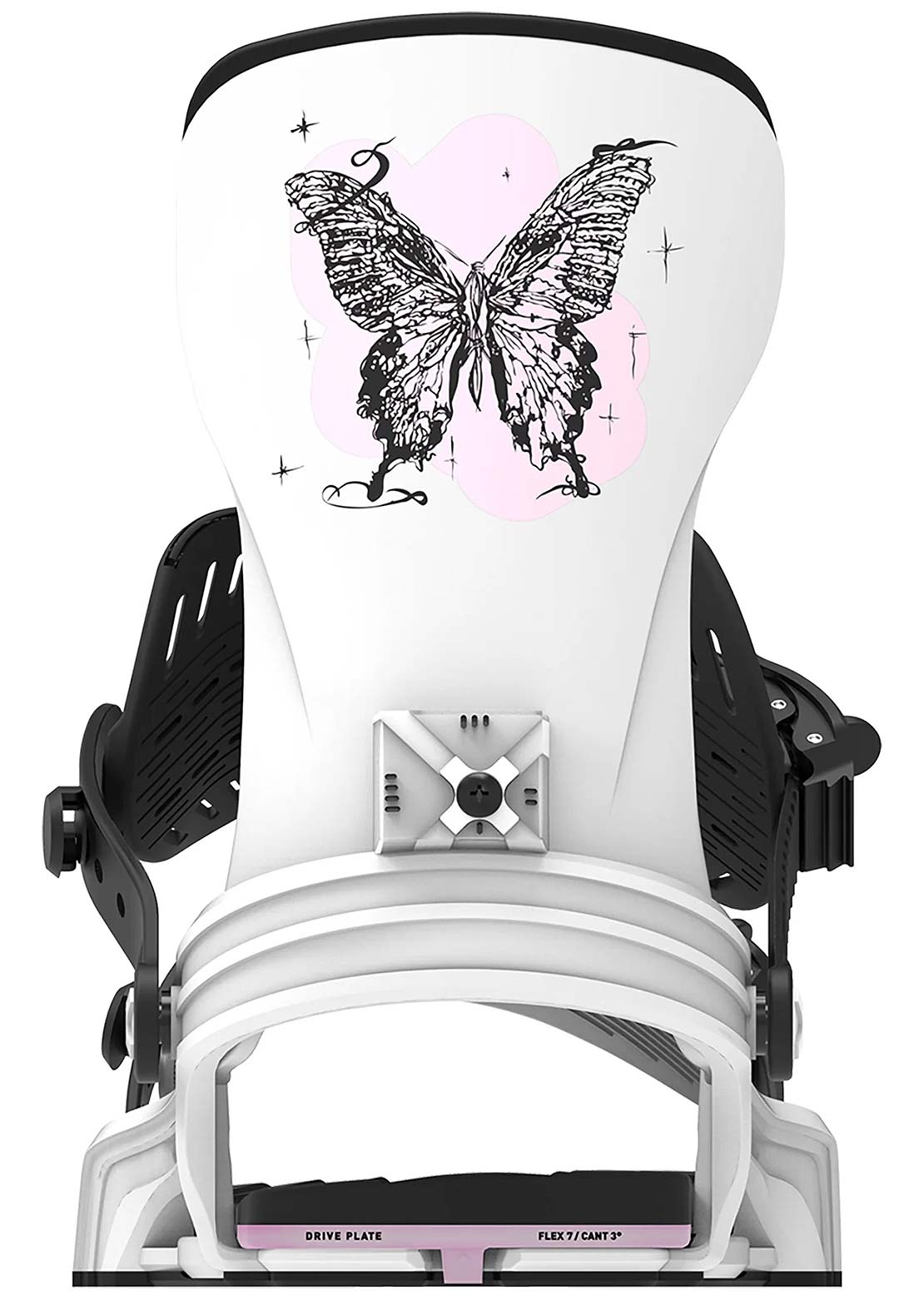 Bent Metal Unisex Stylist Snowboard Bindings White