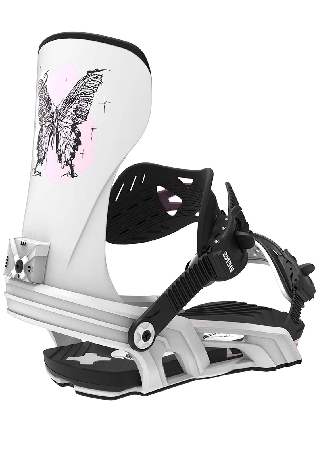 Bent Metal Unisex Stylist Snowboard Bindings White