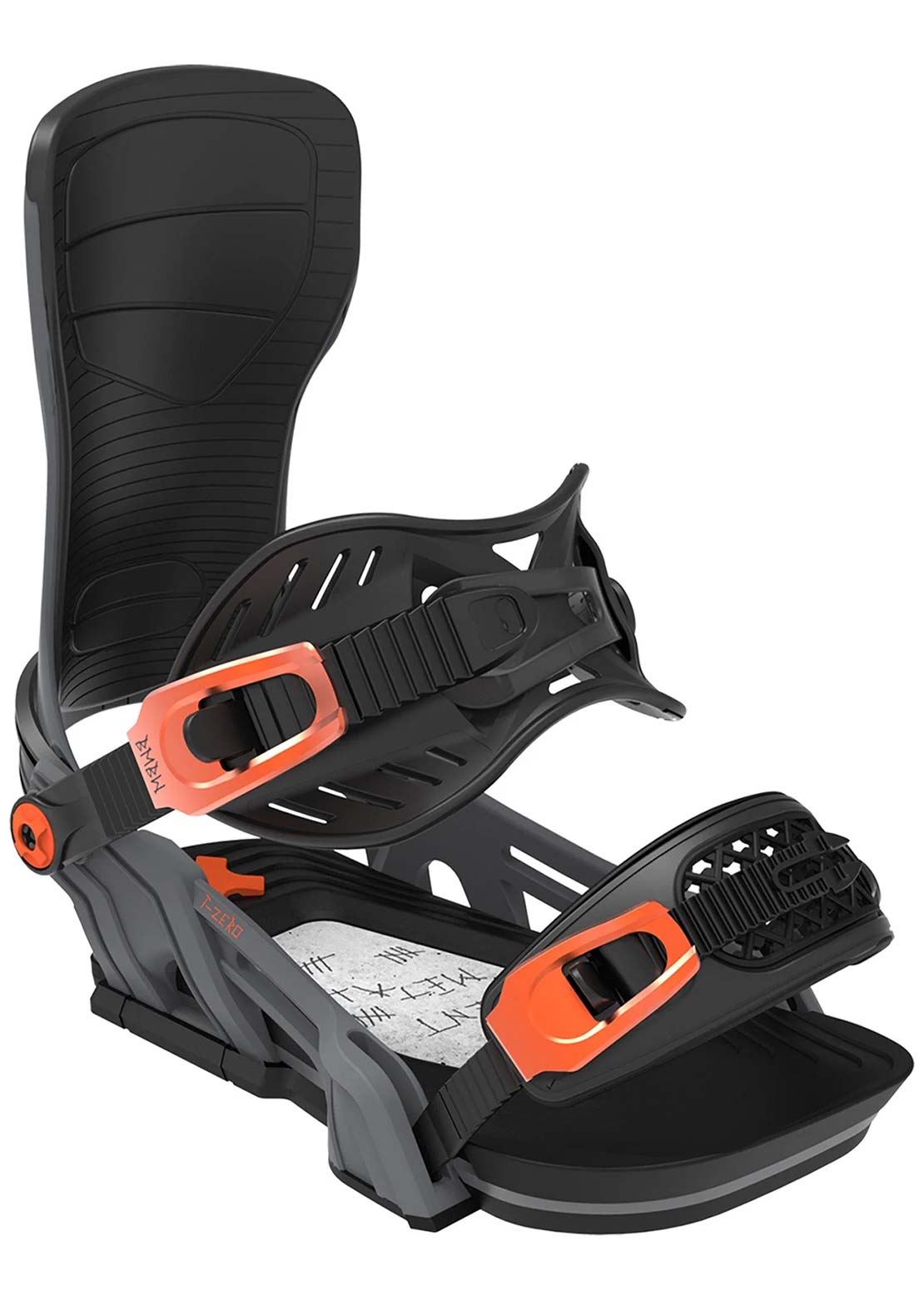 Bent Metal Unisex T-Zero Snowboard Bindings Black