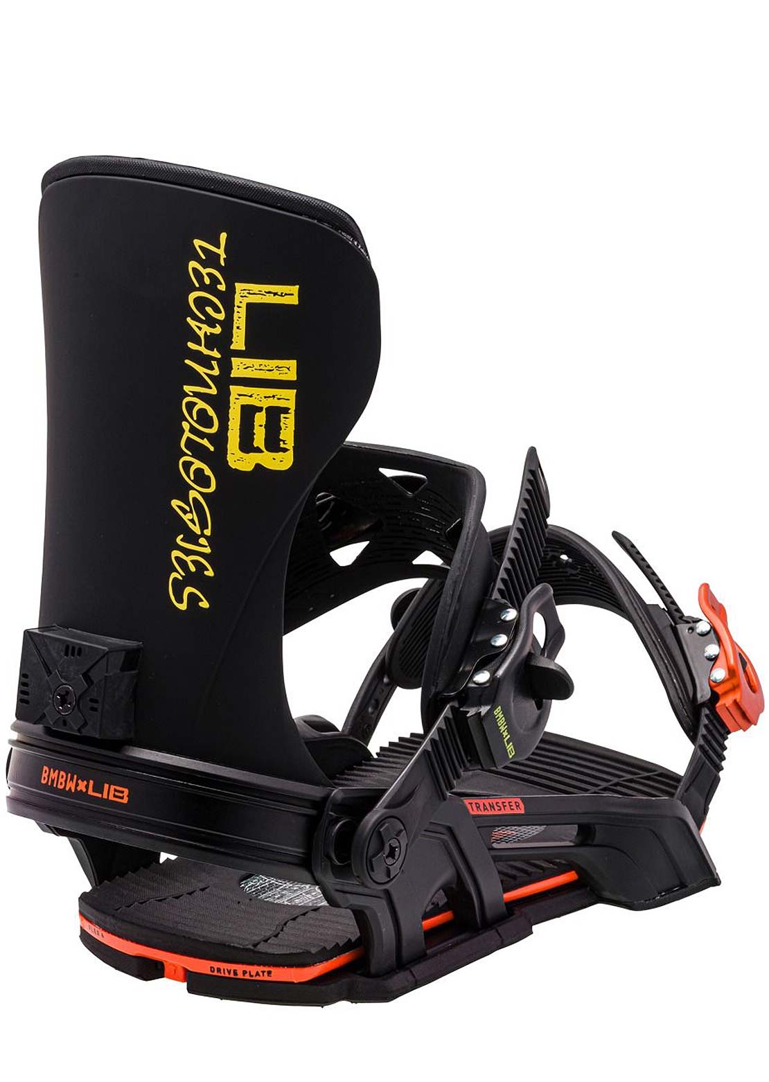 Bent Metal Unisex Transfer Snowboard Bindings Black/Orange