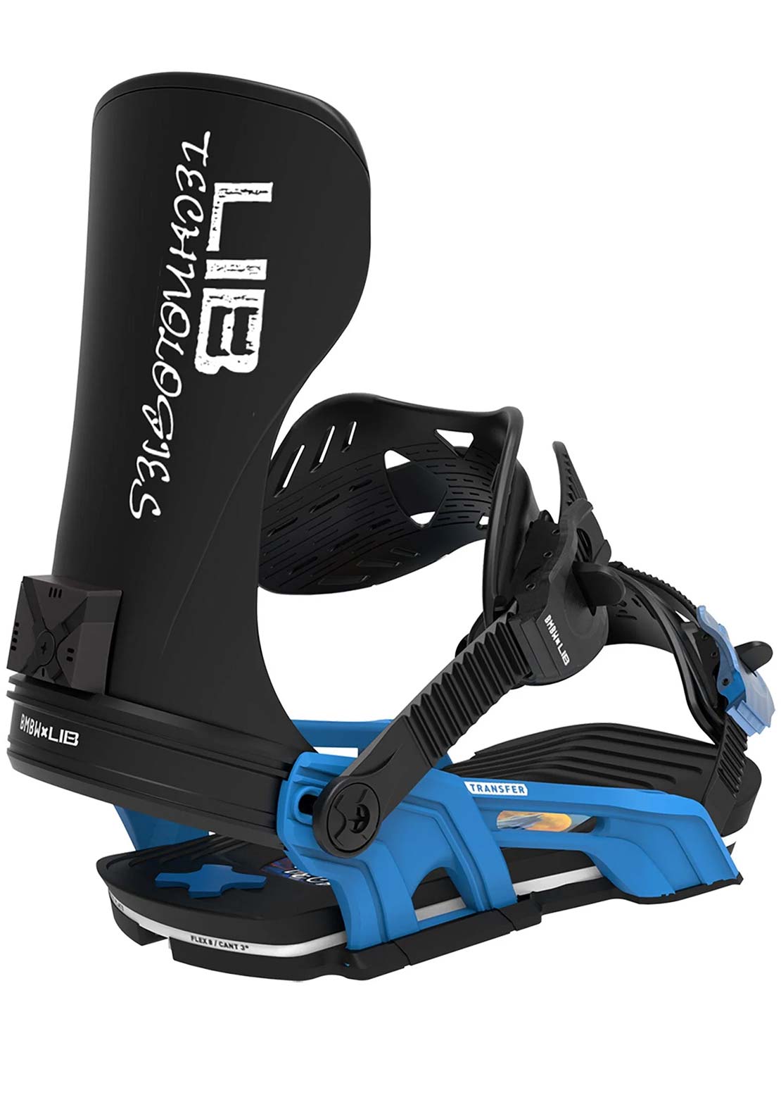 Bent Metal Unisex Transfer Snowboard Bindings Blue/Black