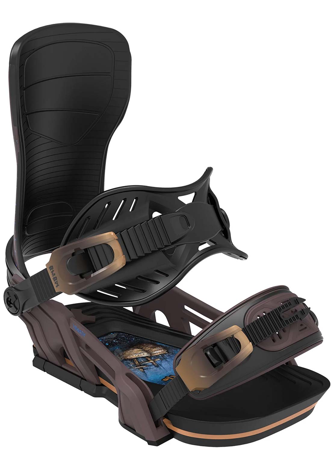 Bent Metal Unisex Transfer Snowboard Bindings Coffee