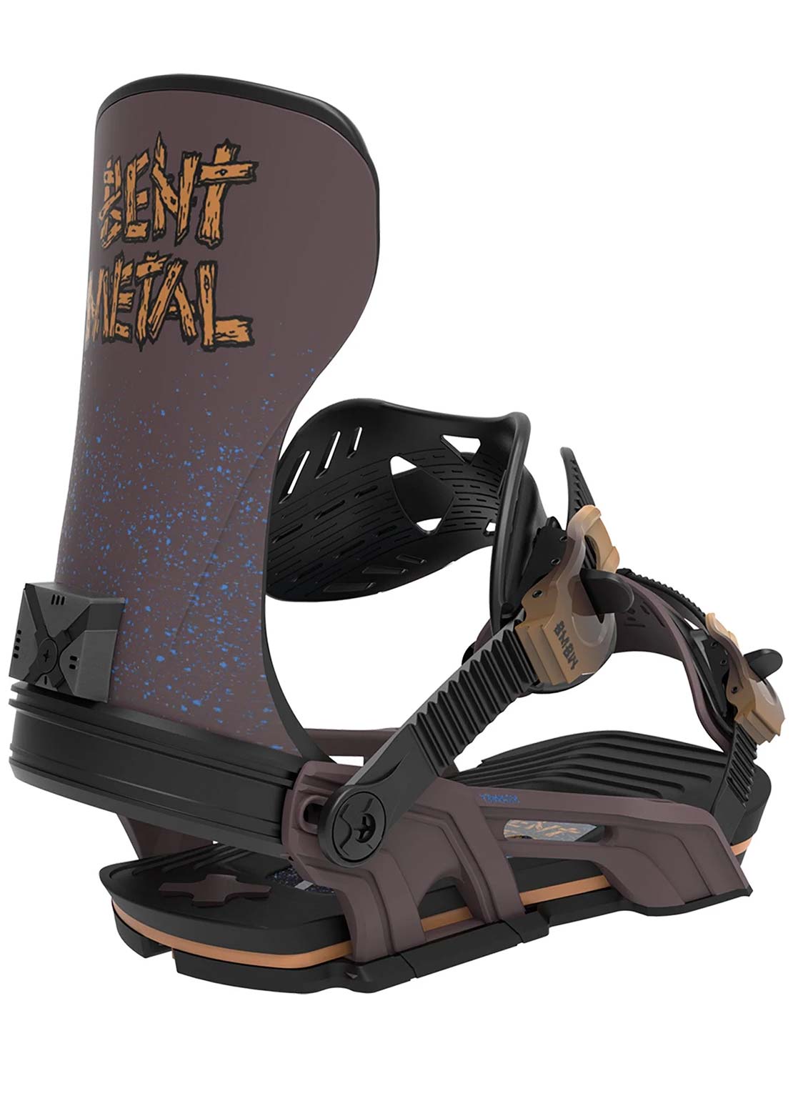 Bent Metal Unisex Transfer Snowboard Bindings Coffee