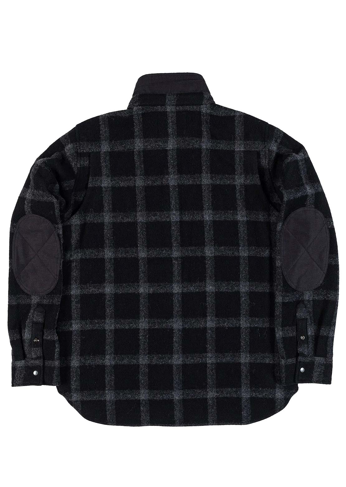 Beringia Unisex Farallon Button Up Shirt Black Plaid
