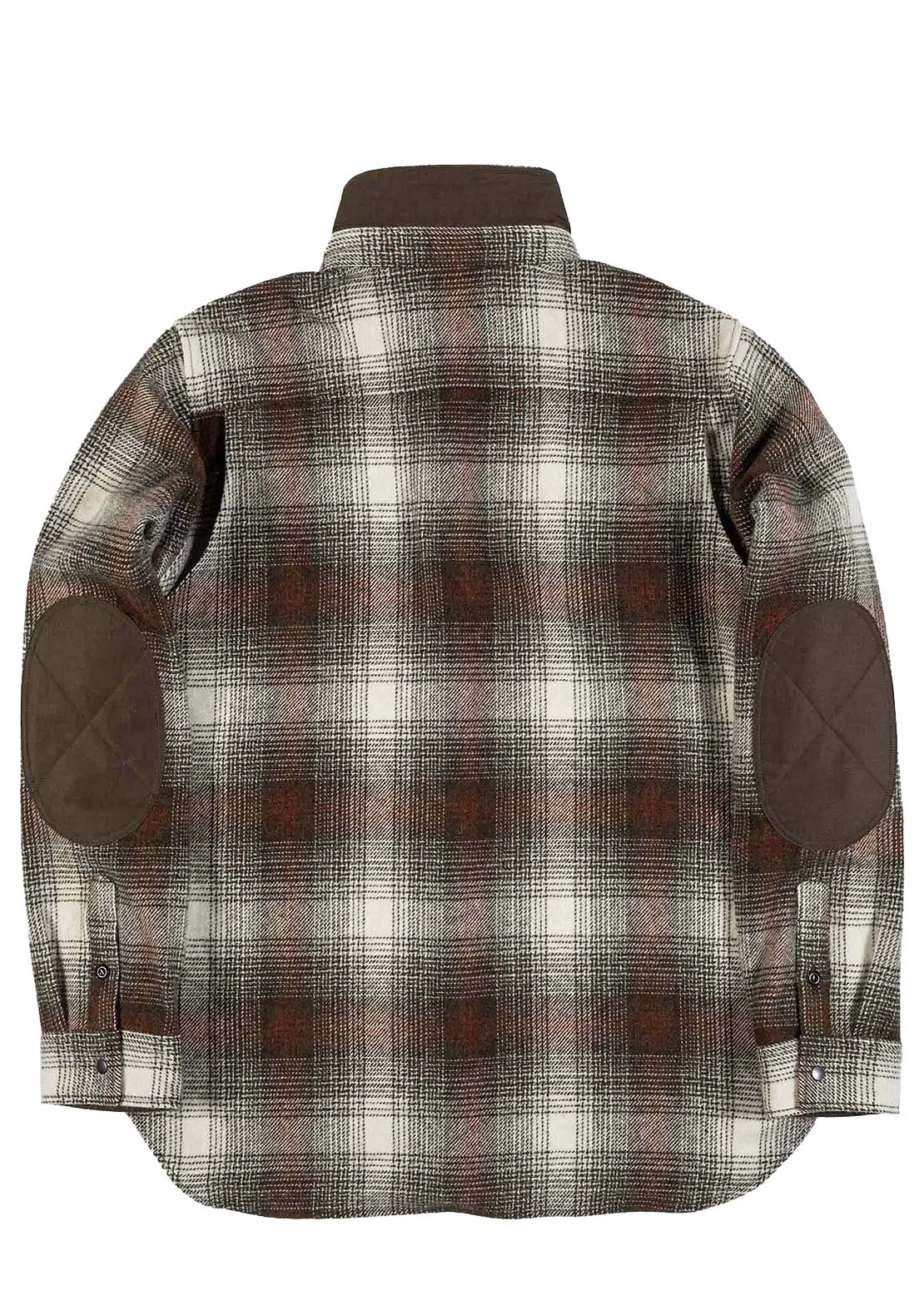 Beringia Unisex Farallon Button Up Shirt Green and Brick Ombre