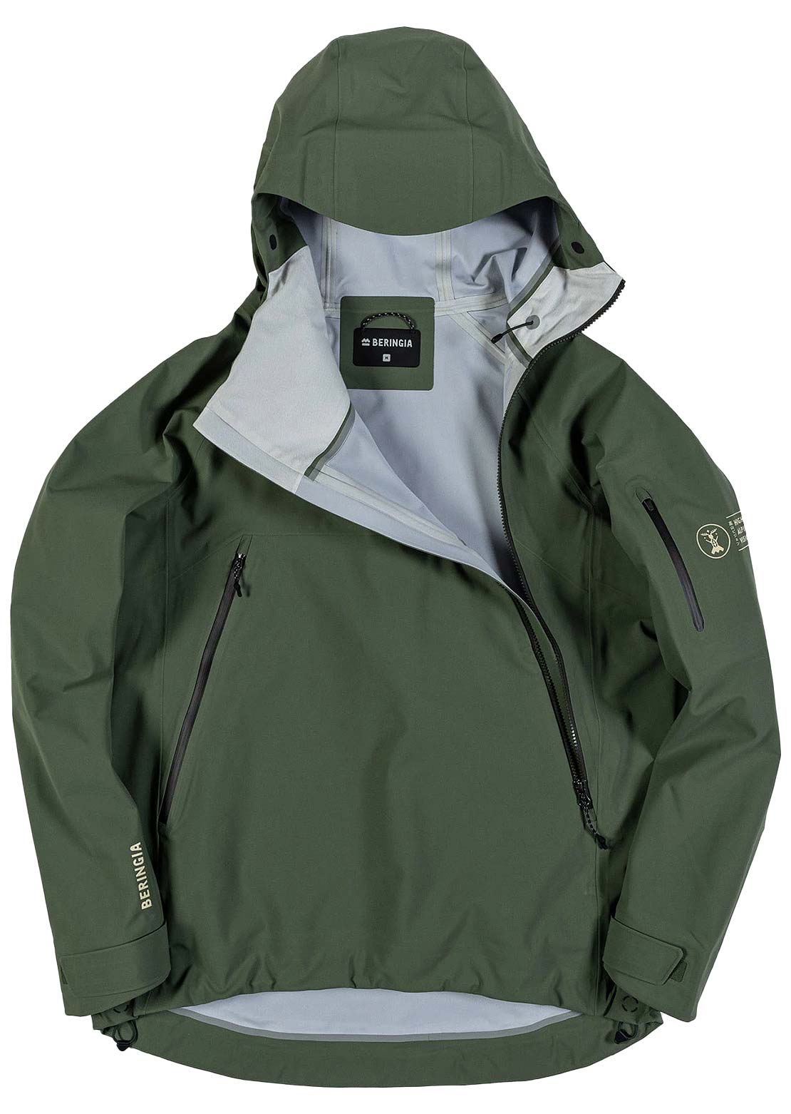 Beringia Unisex Tasma Anorak Jacket Tsuga Green
