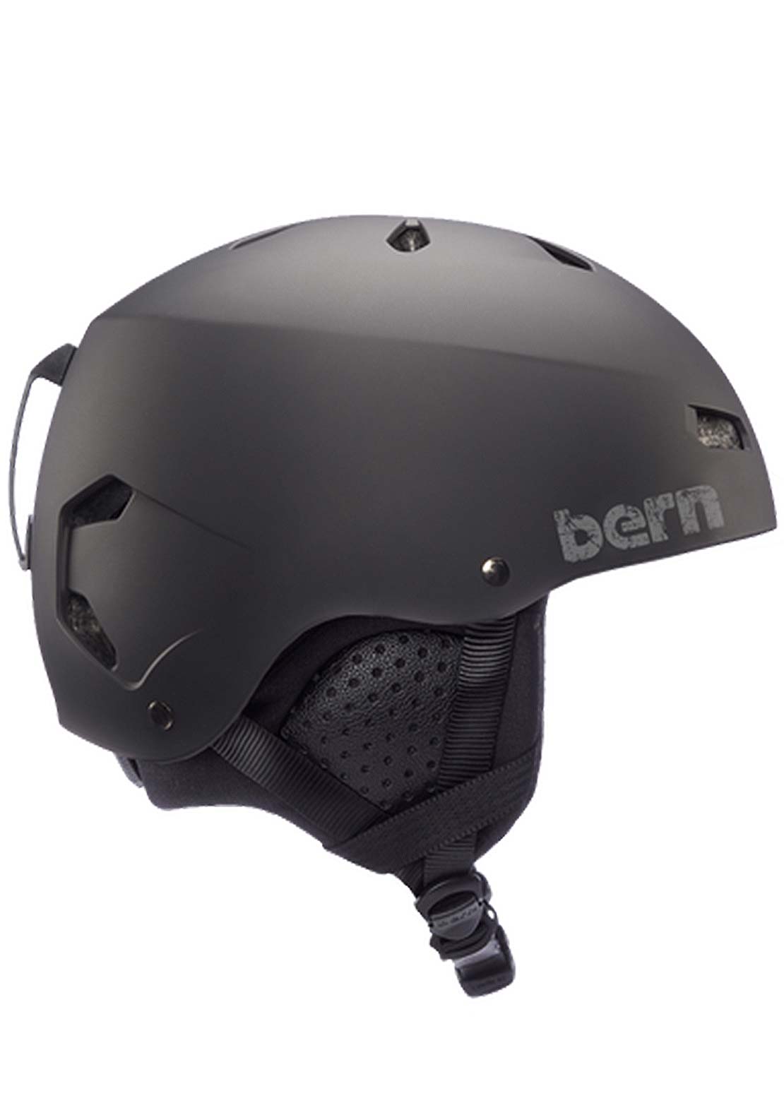 Bern Unisex Macon Classic With Winter Liner Snow Helmet Matte Black