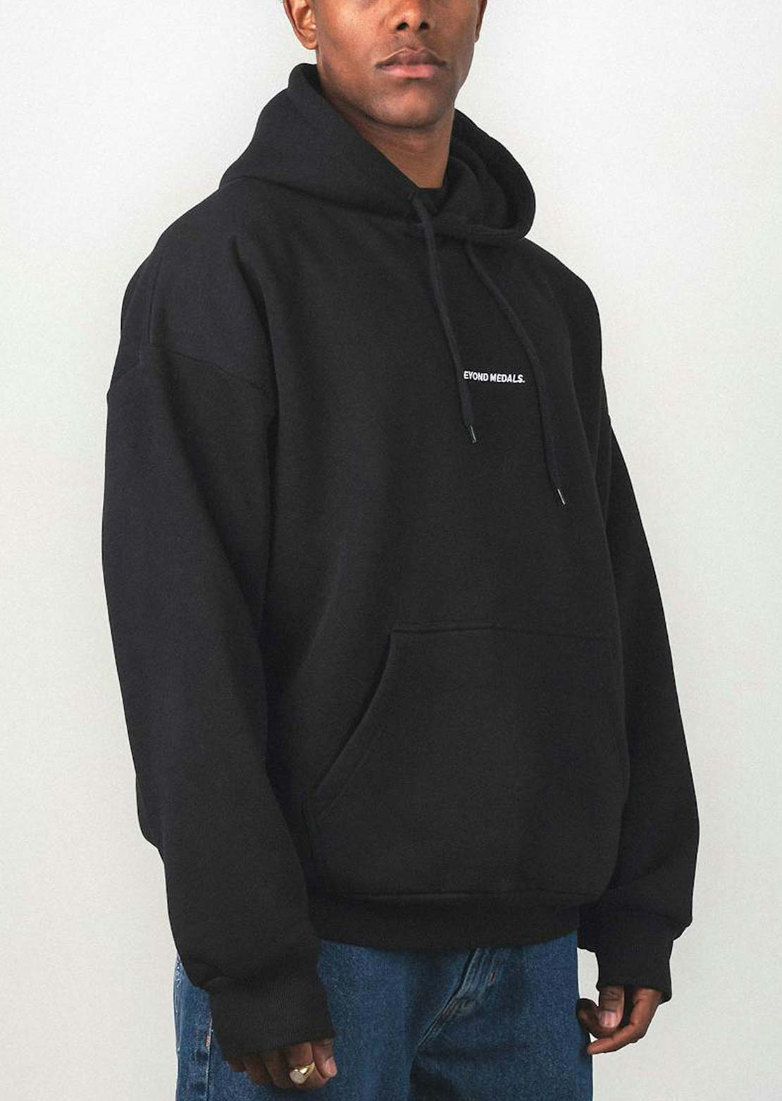 Beyond Medals Unisex Fortunato Hood Black