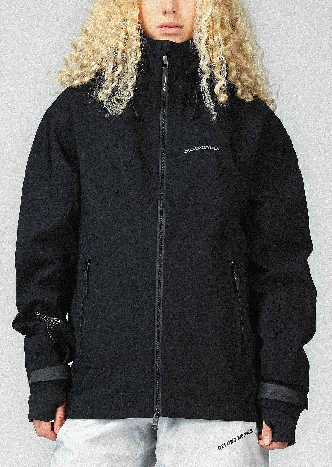 Beyond Medals Unisex High Tech 3L Jacket Black Beauty