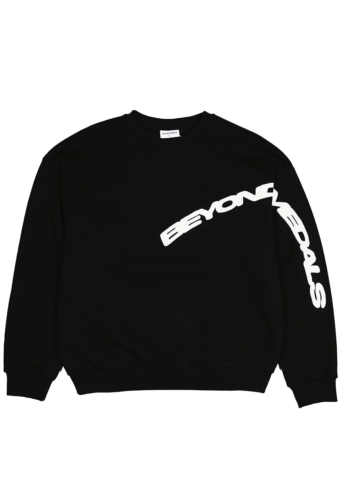 Beyond Medals Unisex Puff Crewneck Sweatshirt Black