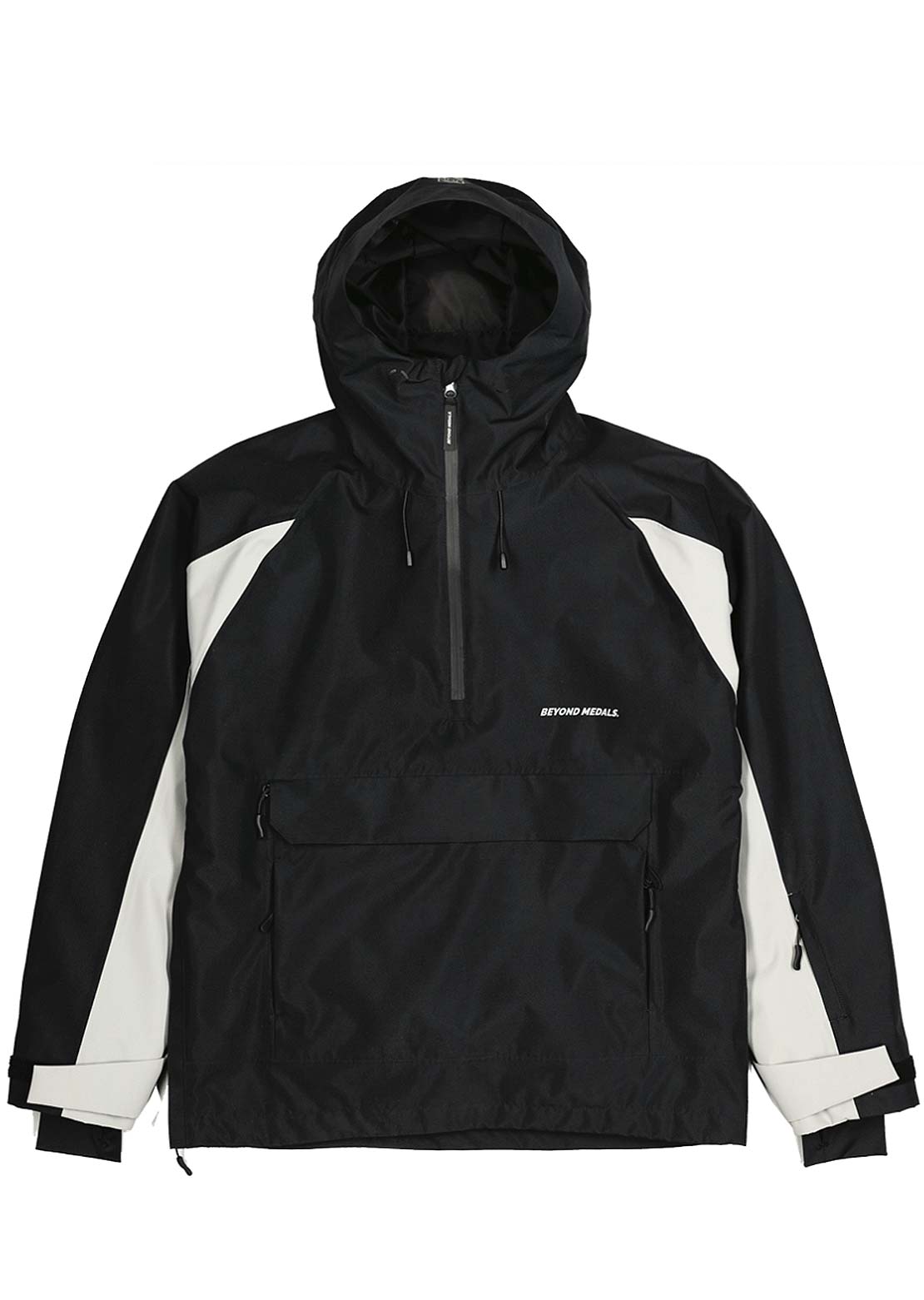 Beyond Medals Unisex Retro 2L Anorak Jacket Black