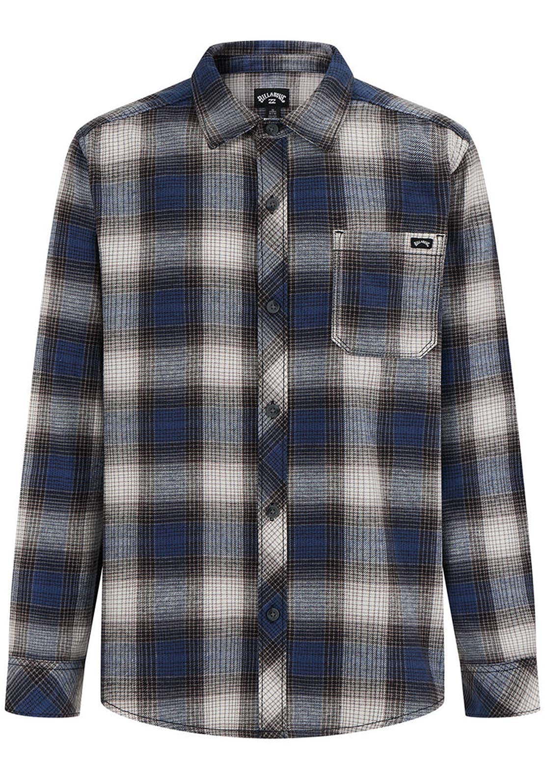 Billabong Junior Coastline Button Up Shirts Blue