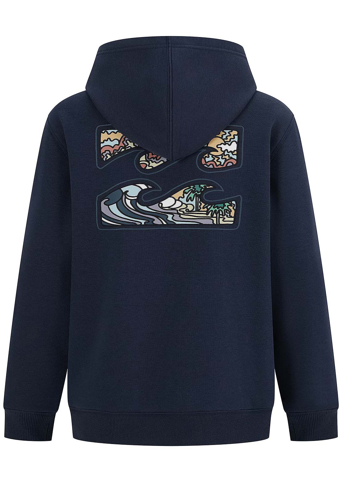 Billabong Junior Crayon Wave FZ Hood Dusty Navy