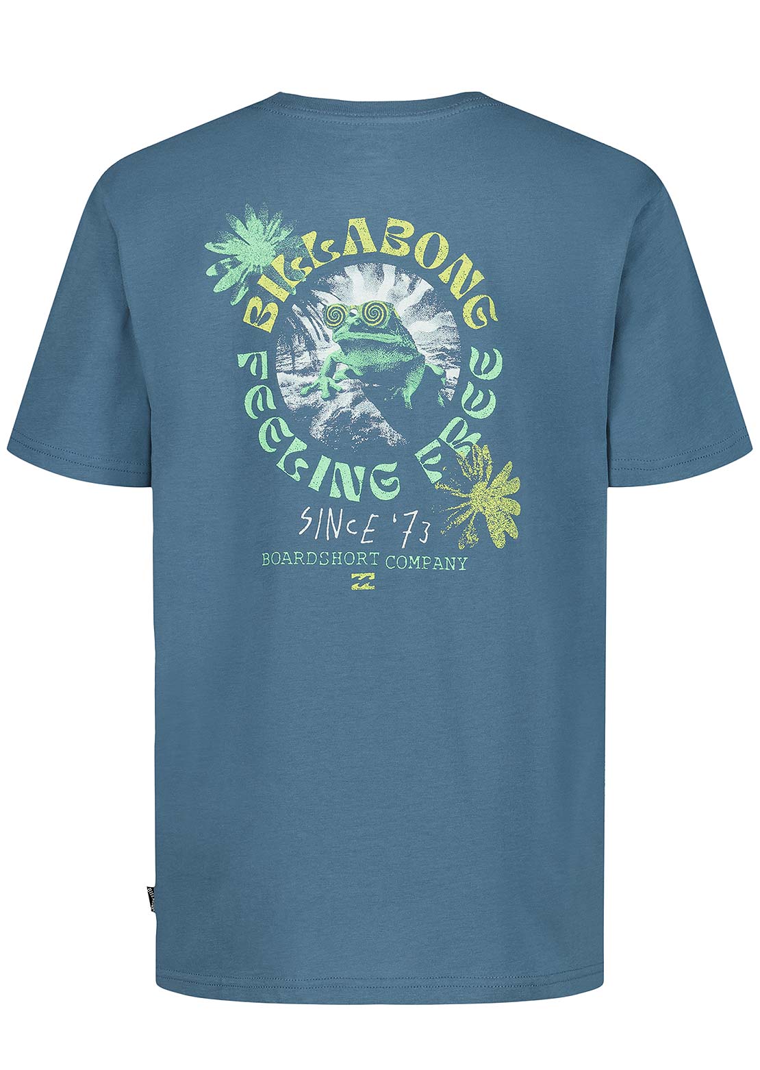 Billabong Junior Psych Frog T-Shirt Real Teal