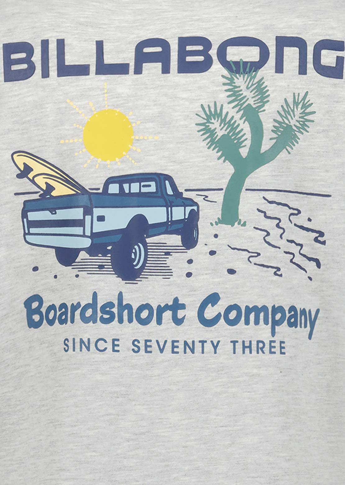 Billabong Junior Tailgating T-Shirt Light Grey Heather