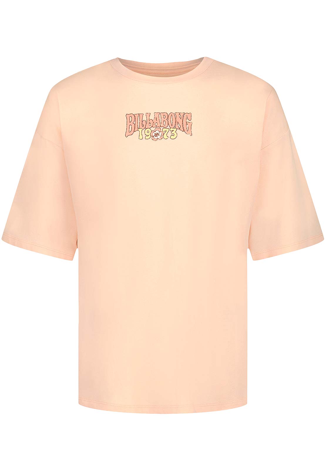 Billabong Junior Window Oversized T-Shirt Soft Peach