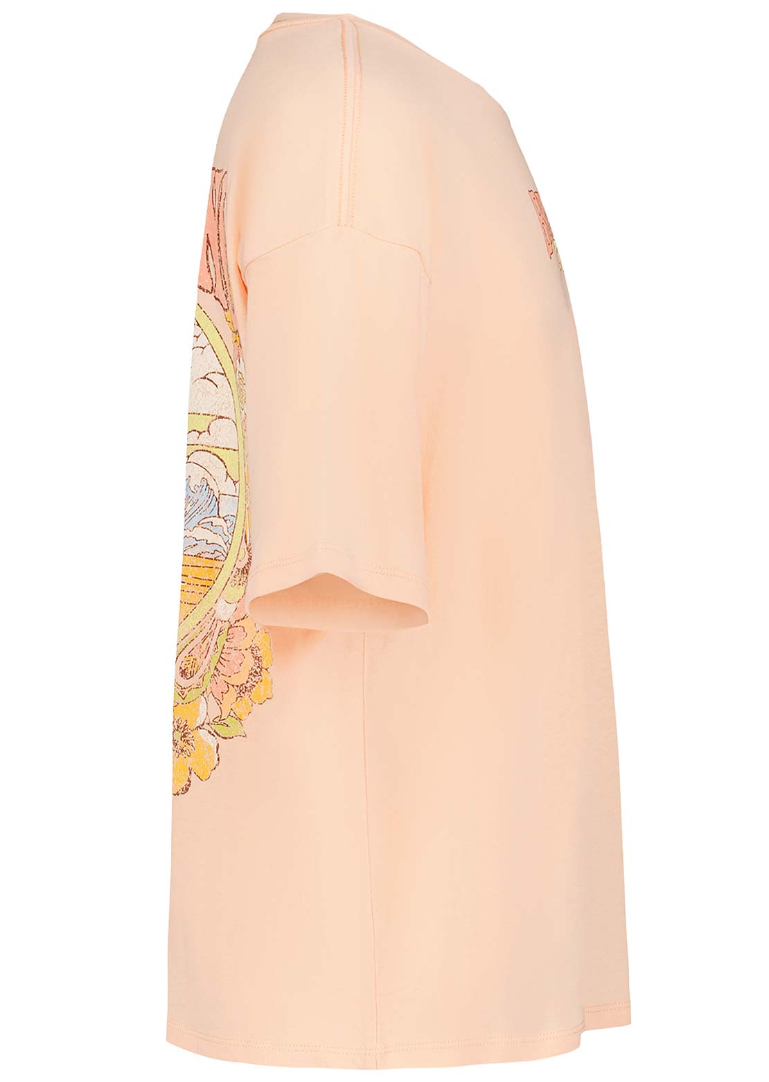 Billabong Junior Window Oversized T-Shirt Soft Peach