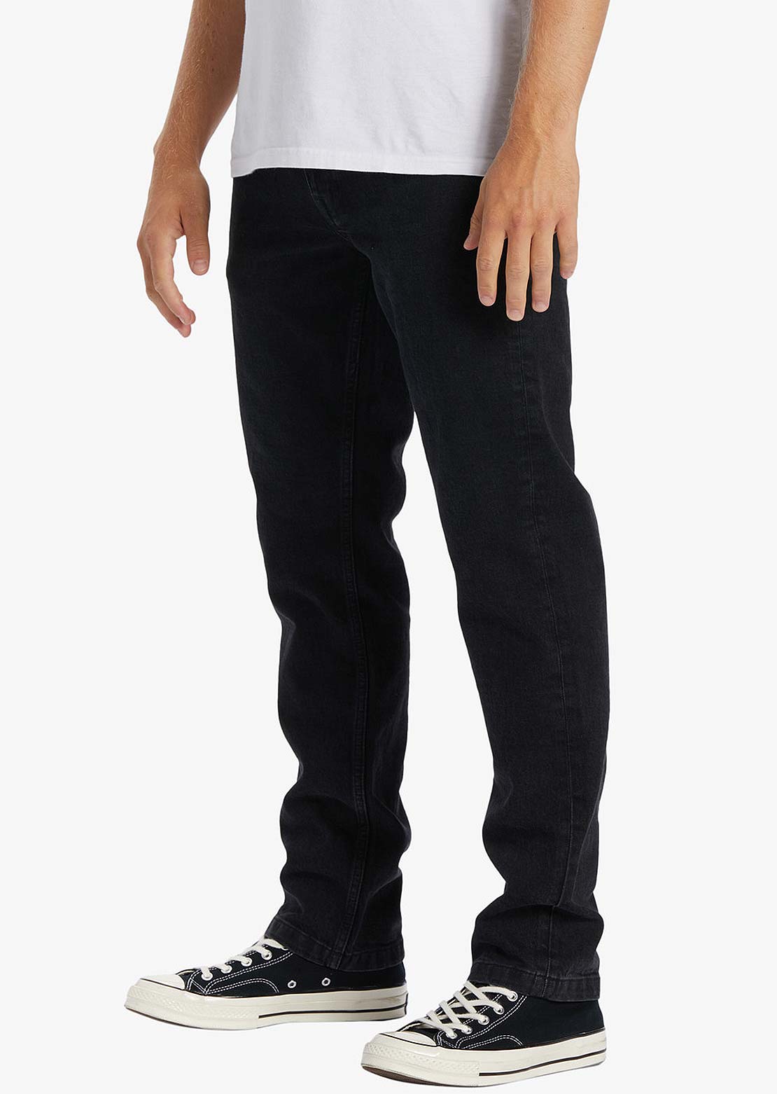 Billabong Men's 73 Jean Denim Pants Washed Black