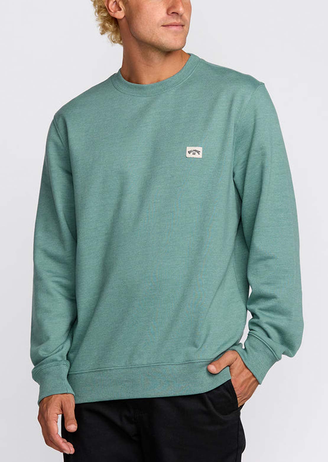 Billabong Men's All Day Crew Longsleeve Sea Green