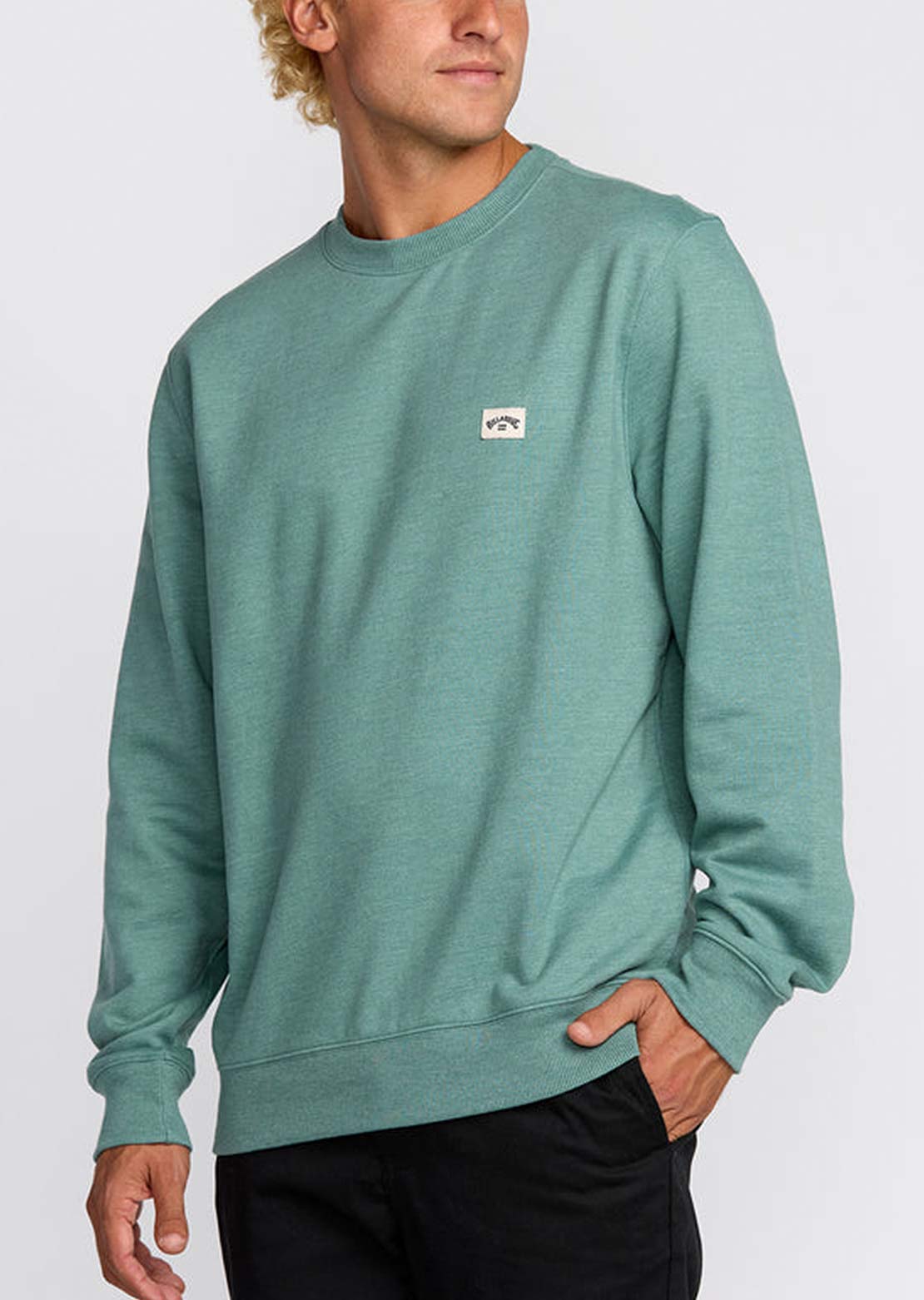 Billabong Men's All Day Crew Longsleeve Sea Green