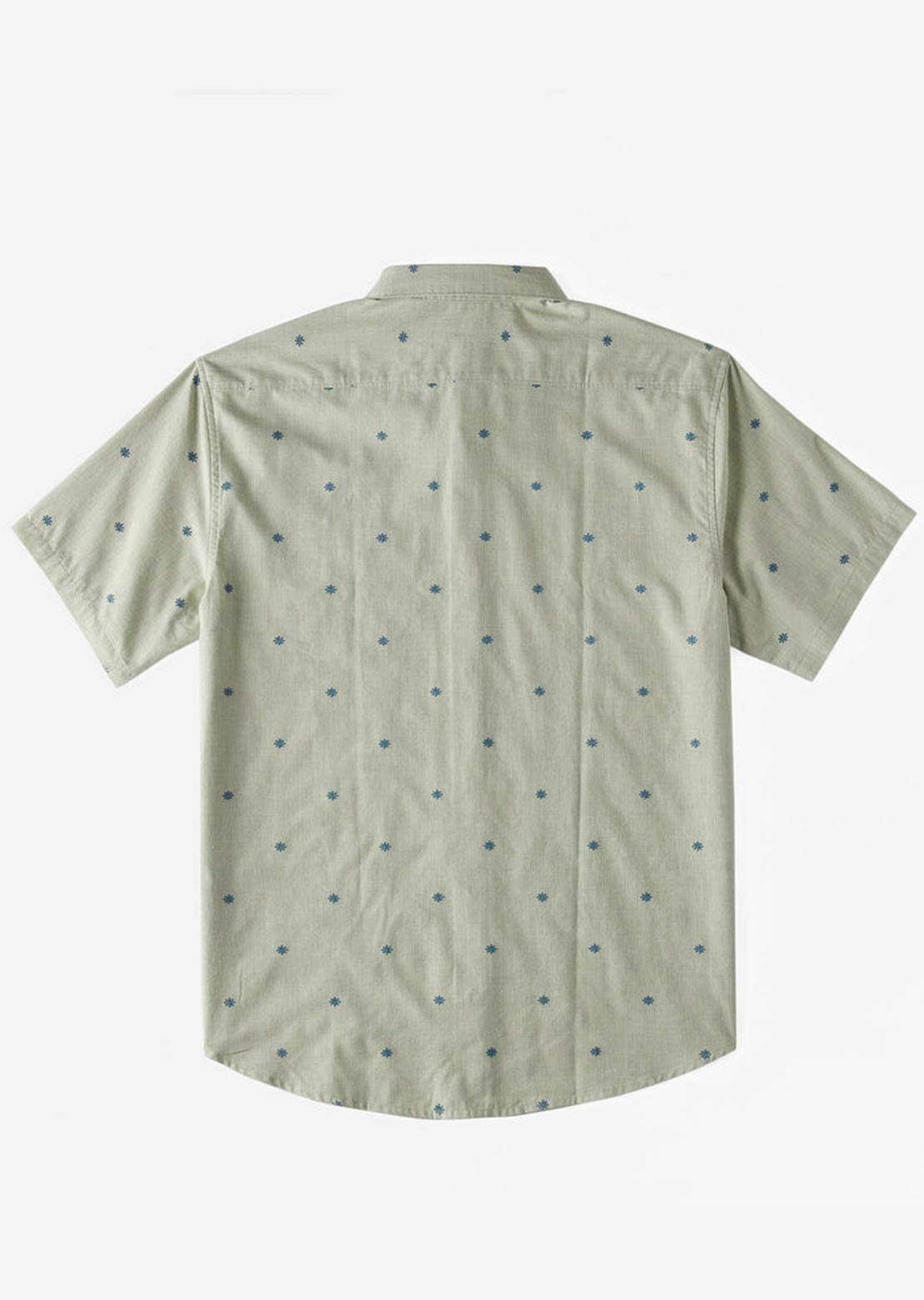 Billabong Men's All Day Jacquard Button Up Shirt Seafoam