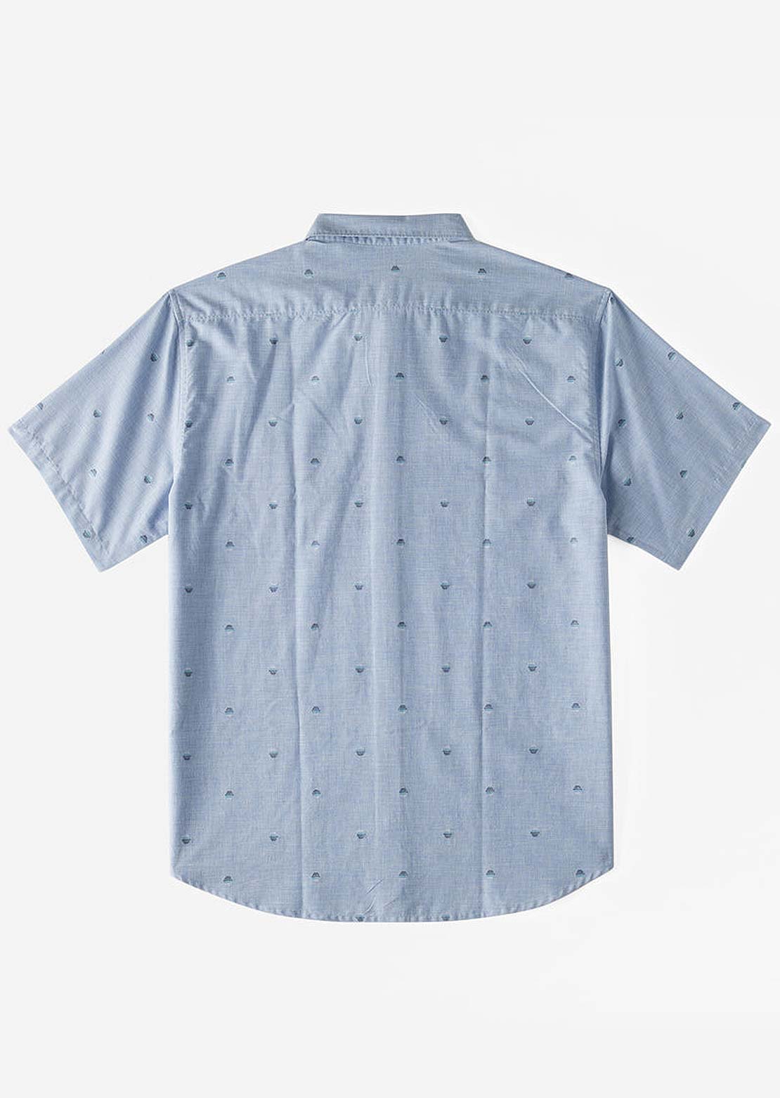 Billabong Men's All Day Jacquard Button Up Shirt Washed Blue