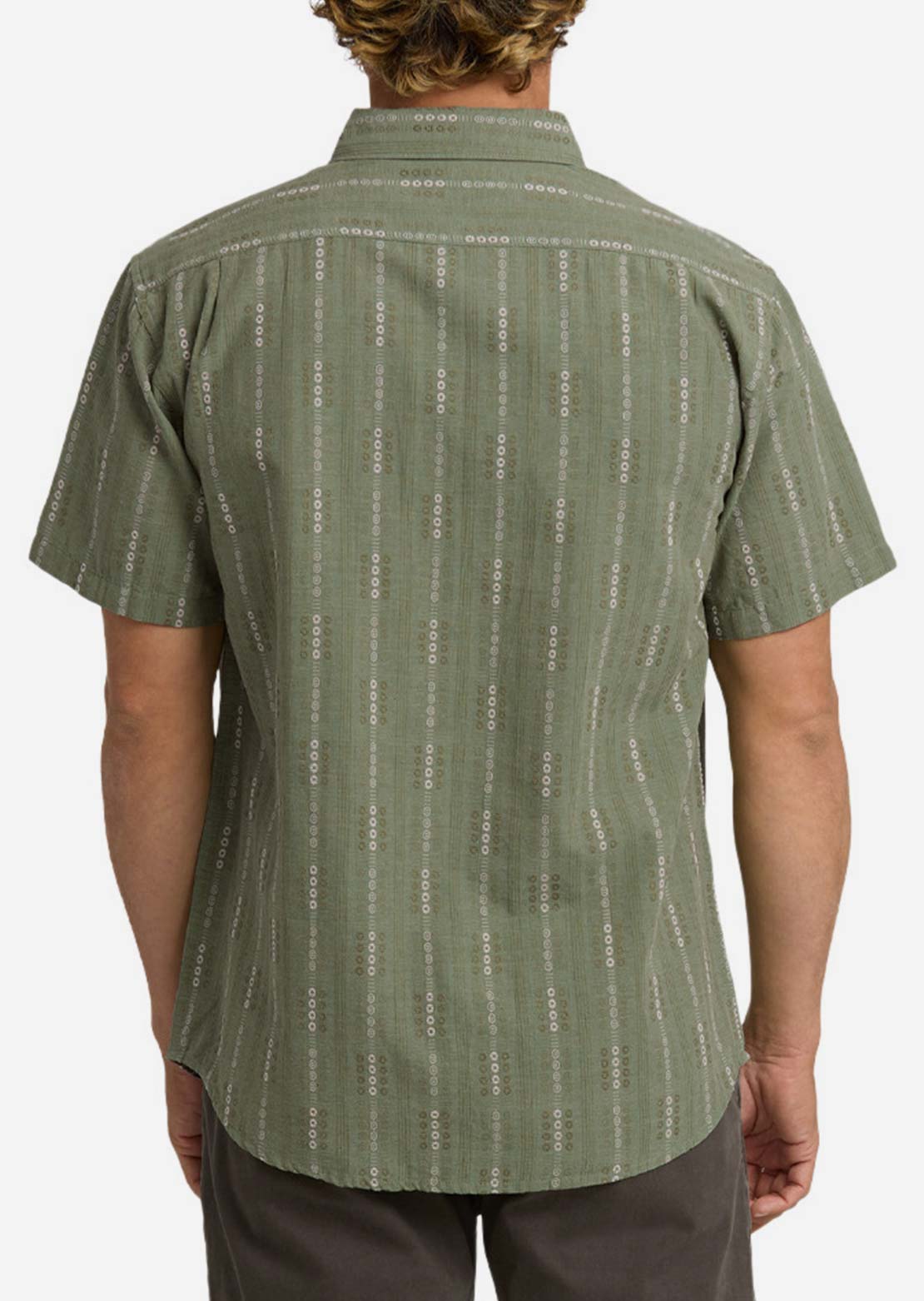 Billabong Men's All Day Jacquard Button Up Shirt Granite Green