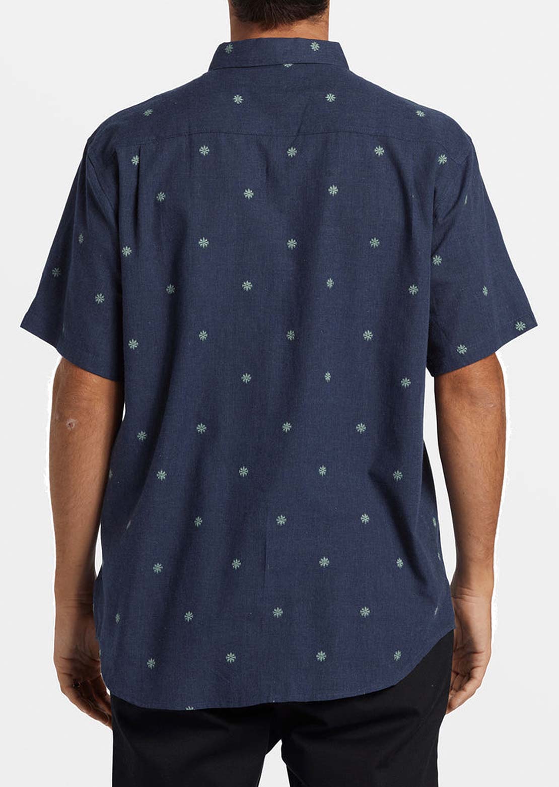 Billabong Men's All Day Jacquard Button Up Shirts Dusty Navy