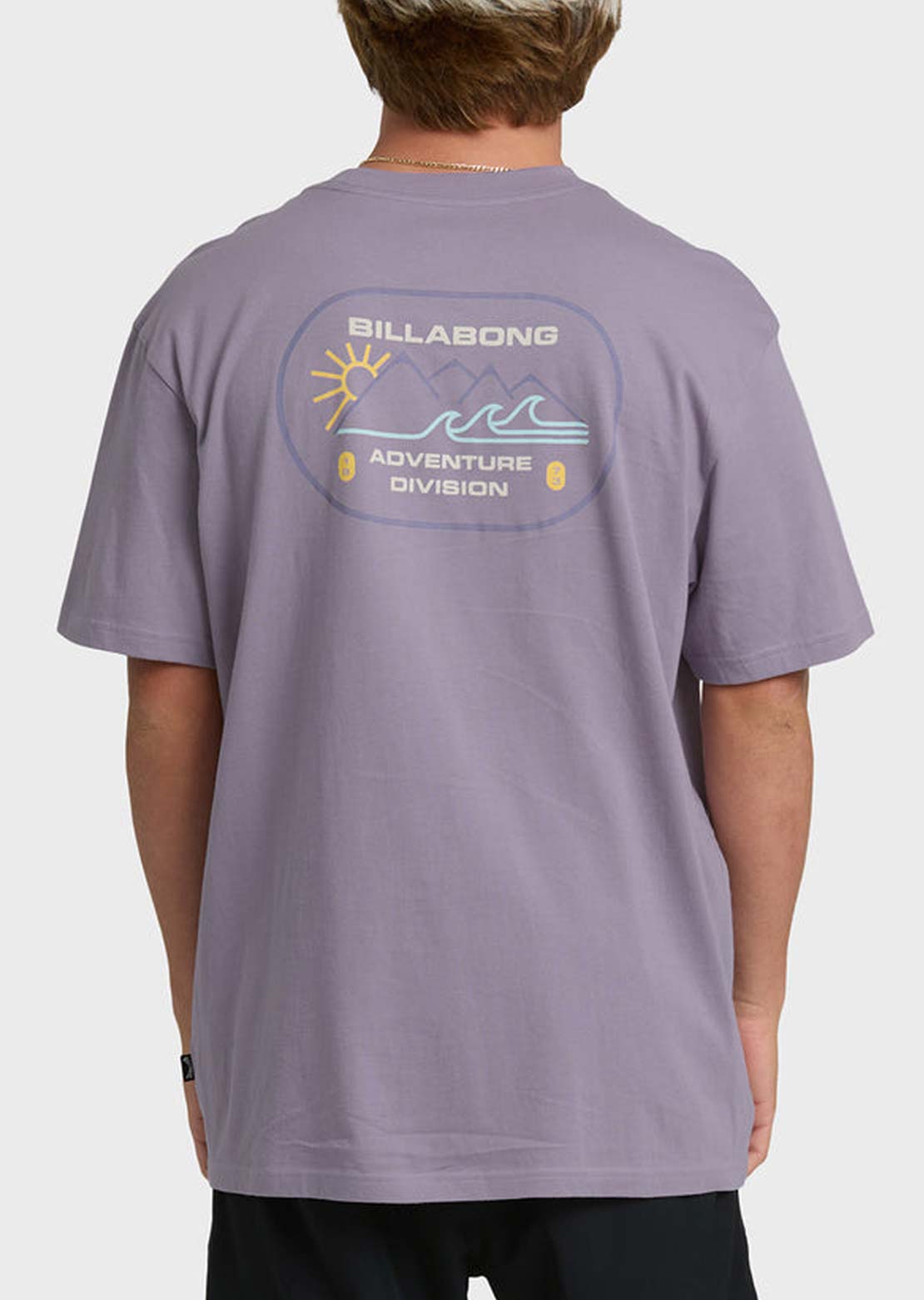 Billabong Men's Andes Adiv Premium T-Shirt Purple Ash