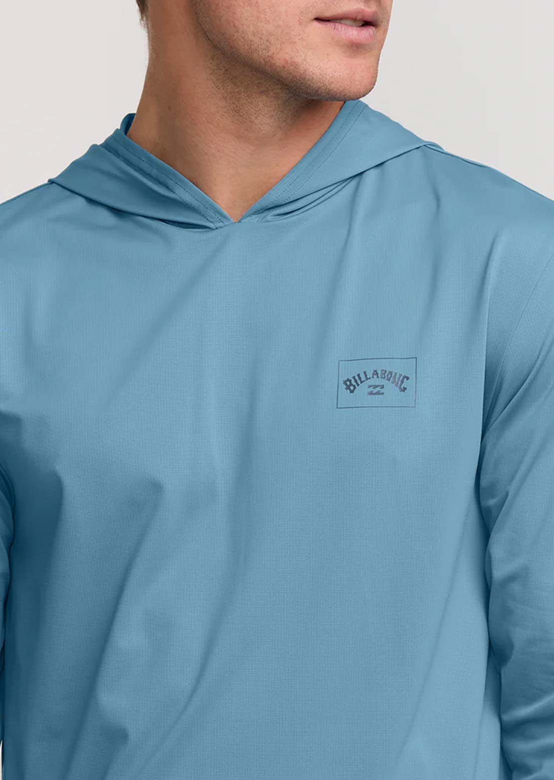 Billabong Men's Arch Mesh Long Sleeve Hood Bay Blue