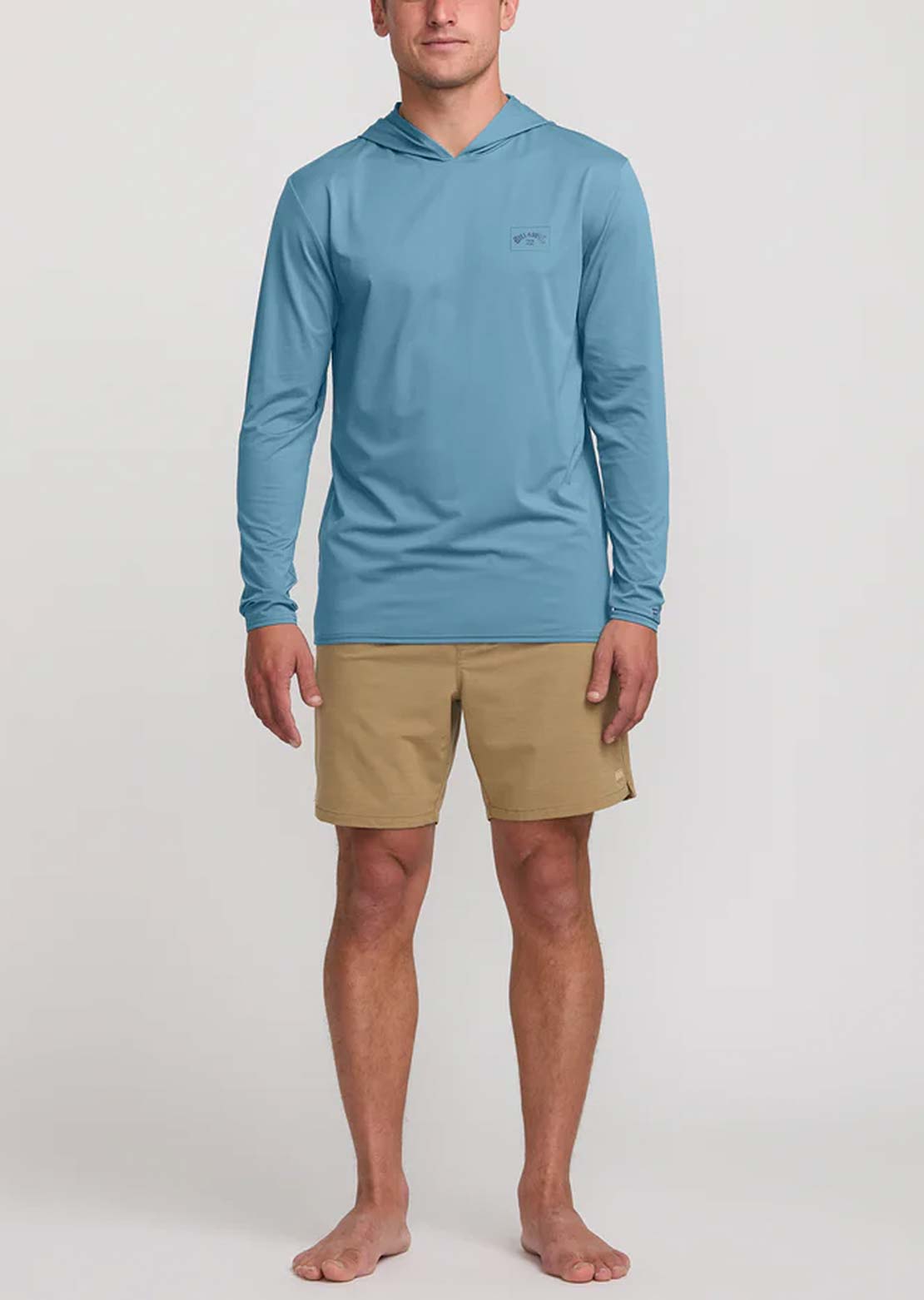 Billabong Men's Arch Mesh Long Sleeve Hood Bay Blue