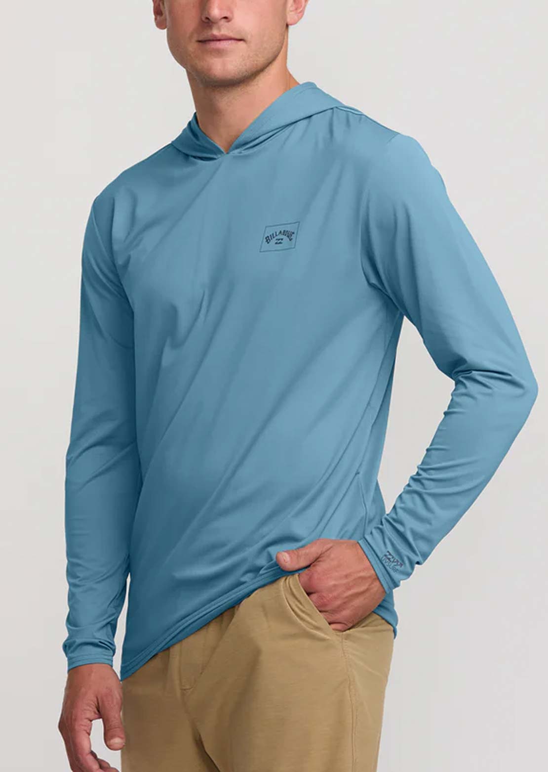 Billabong Men's Arch Mesh Long Sleeve Hood Bay Blue