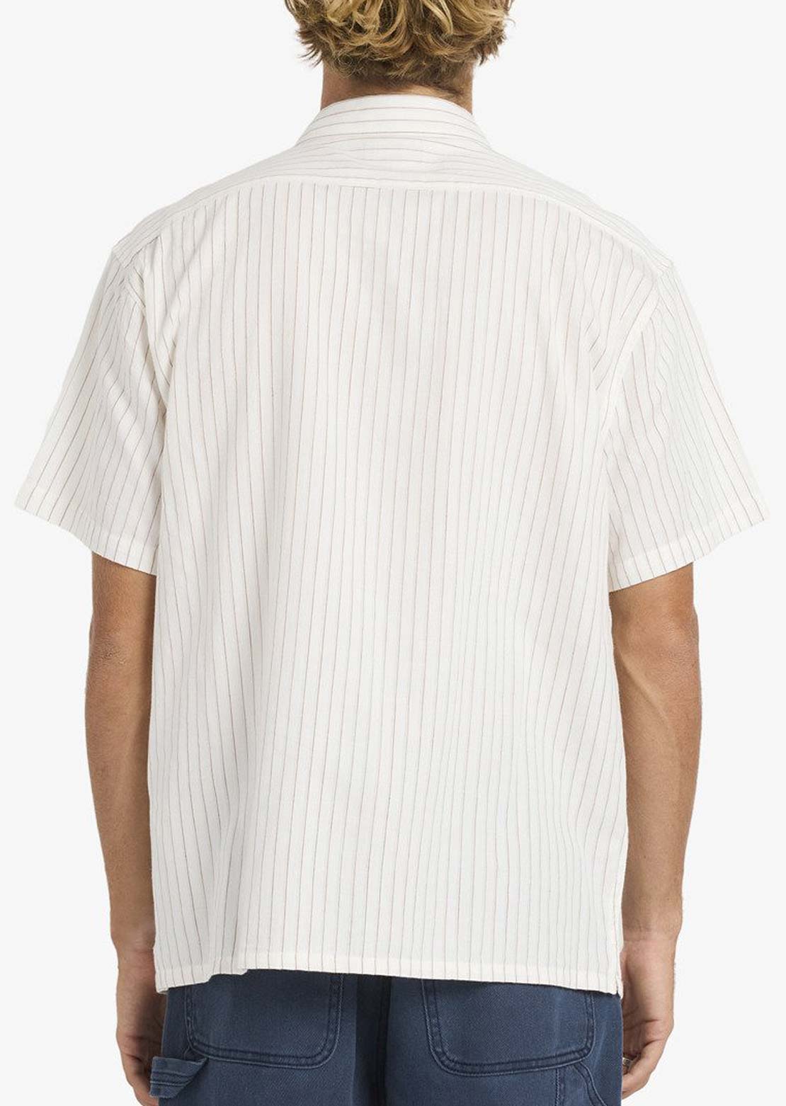 Billabong Men's Bad Dog Button Up Shirt Off White
