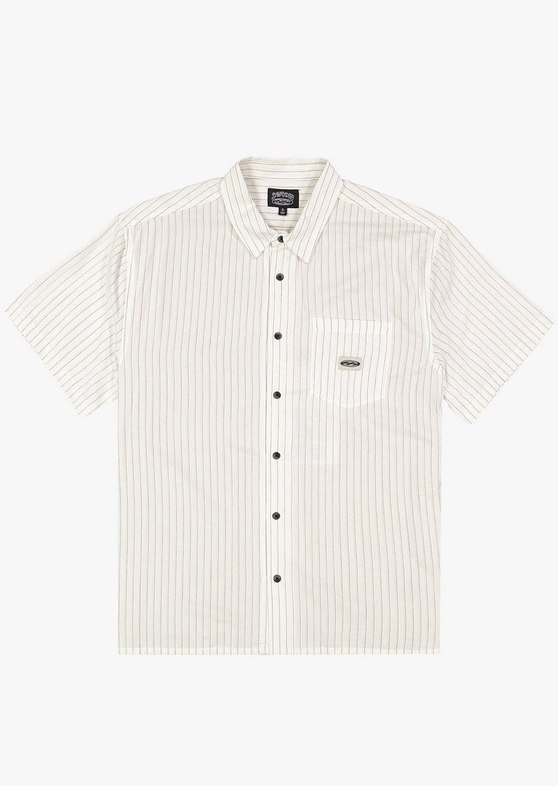 Billabong Men's Bad Dog Button Up Shirt Off White