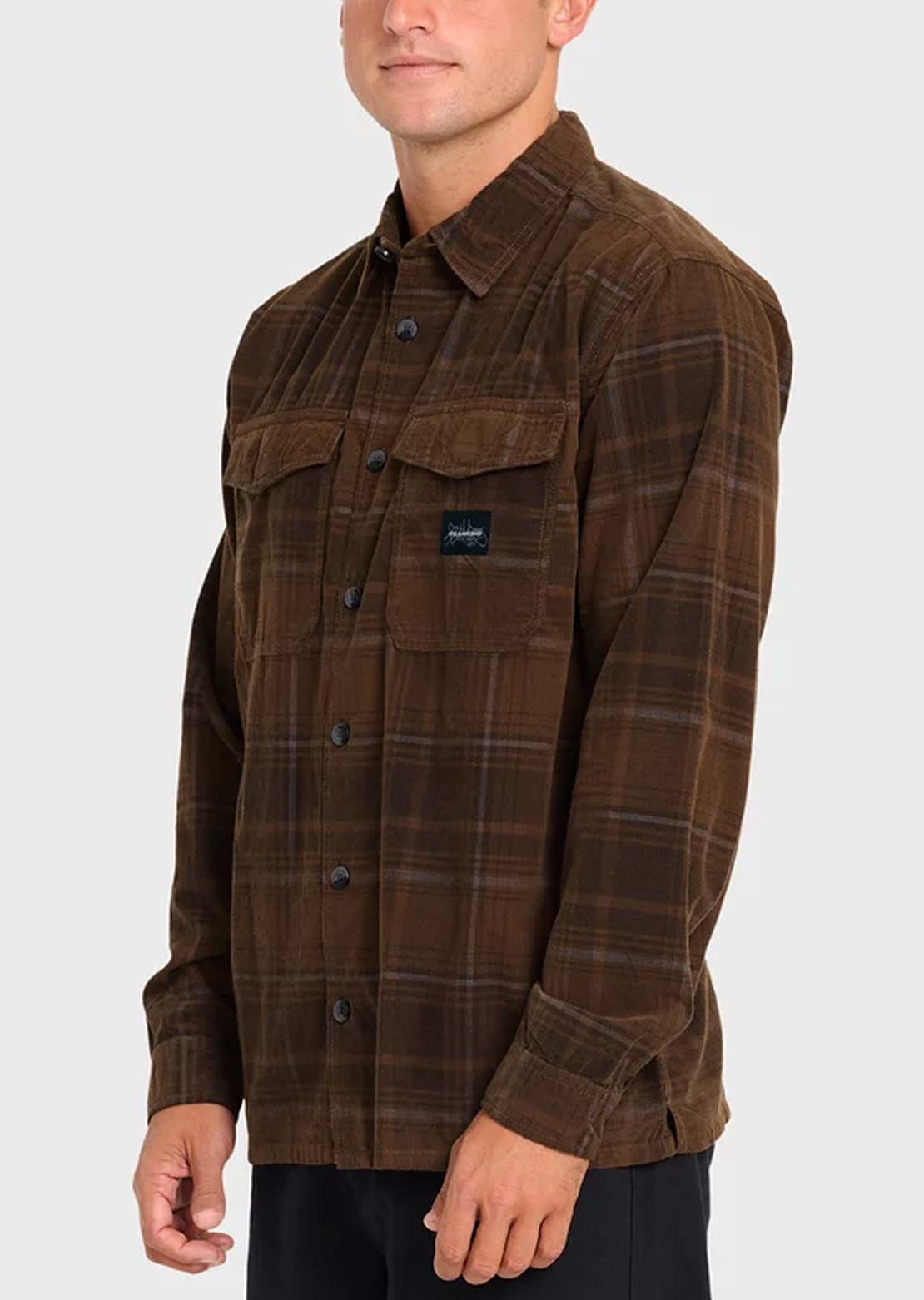 Billabong Men's Bad Dog Long Sleeve Button Up Shirt Carafe