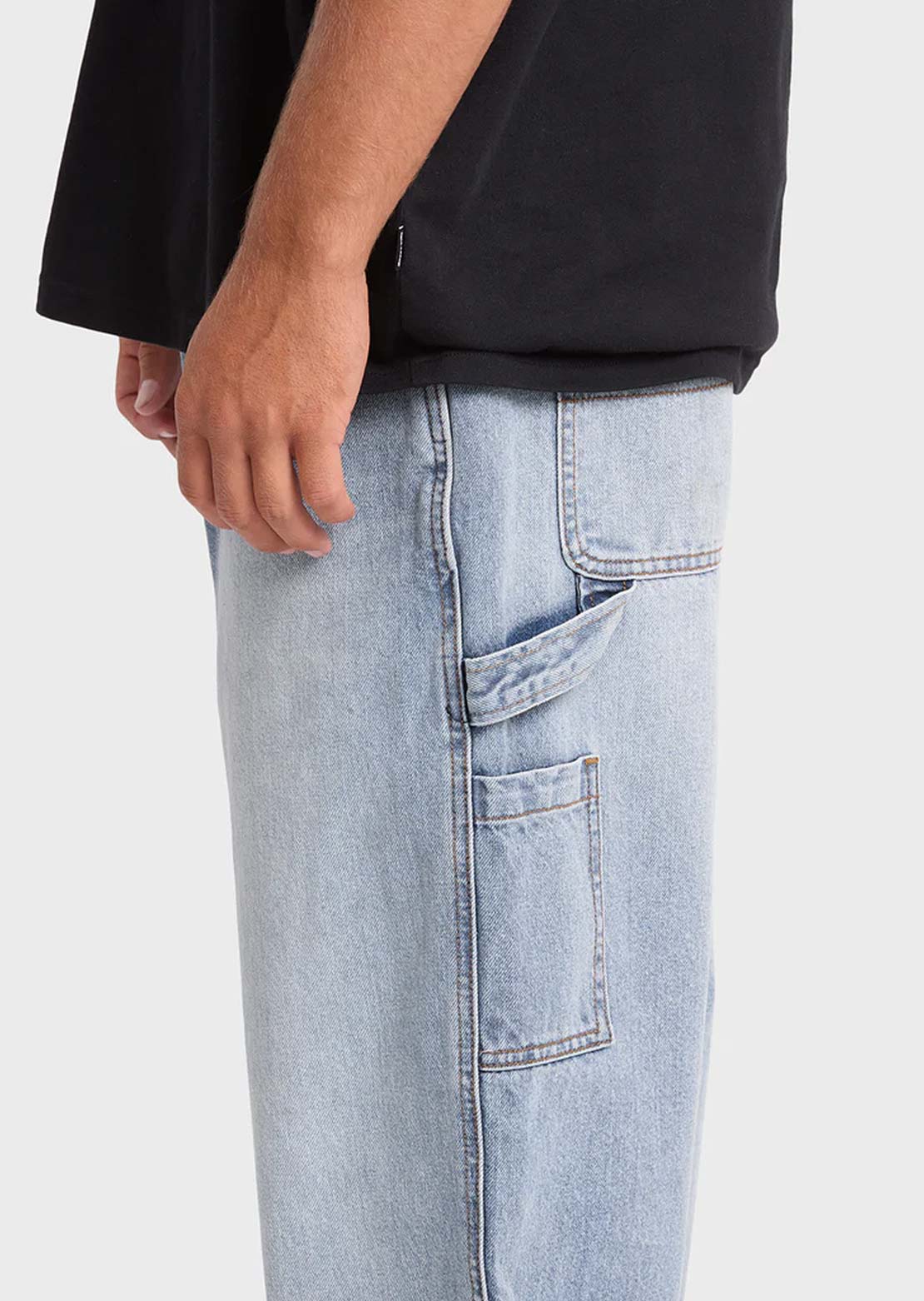Billabong Men's Bad Dog Pants Bleached Blue Wash